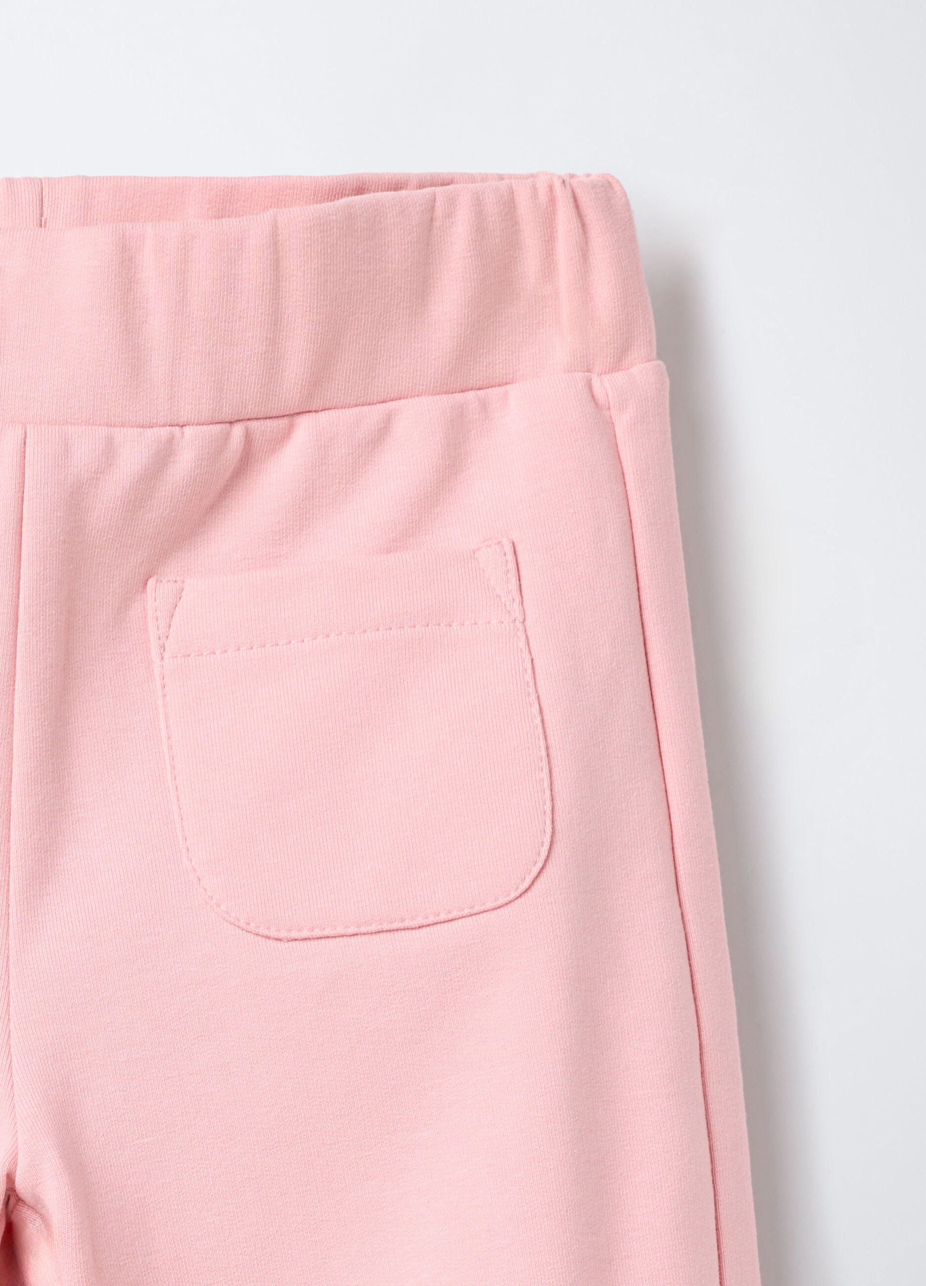 Leggings in cotone garzato stretch Wide Leg bimba_2