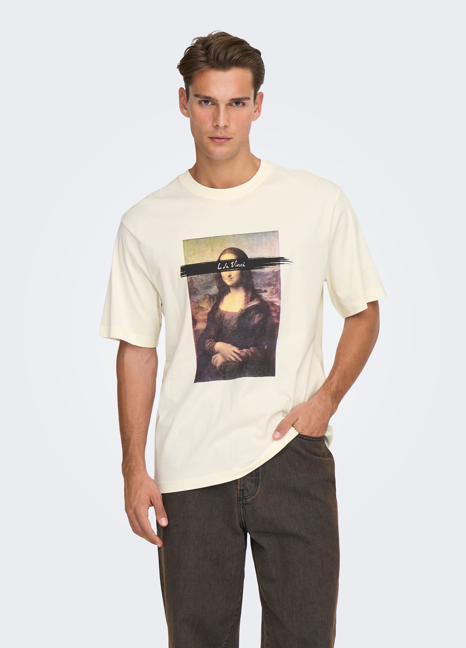 T-shirt relaxed fit Monnalisa uomo_0