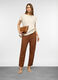 Pantaloni regular fit in pura viscosa donna_0
