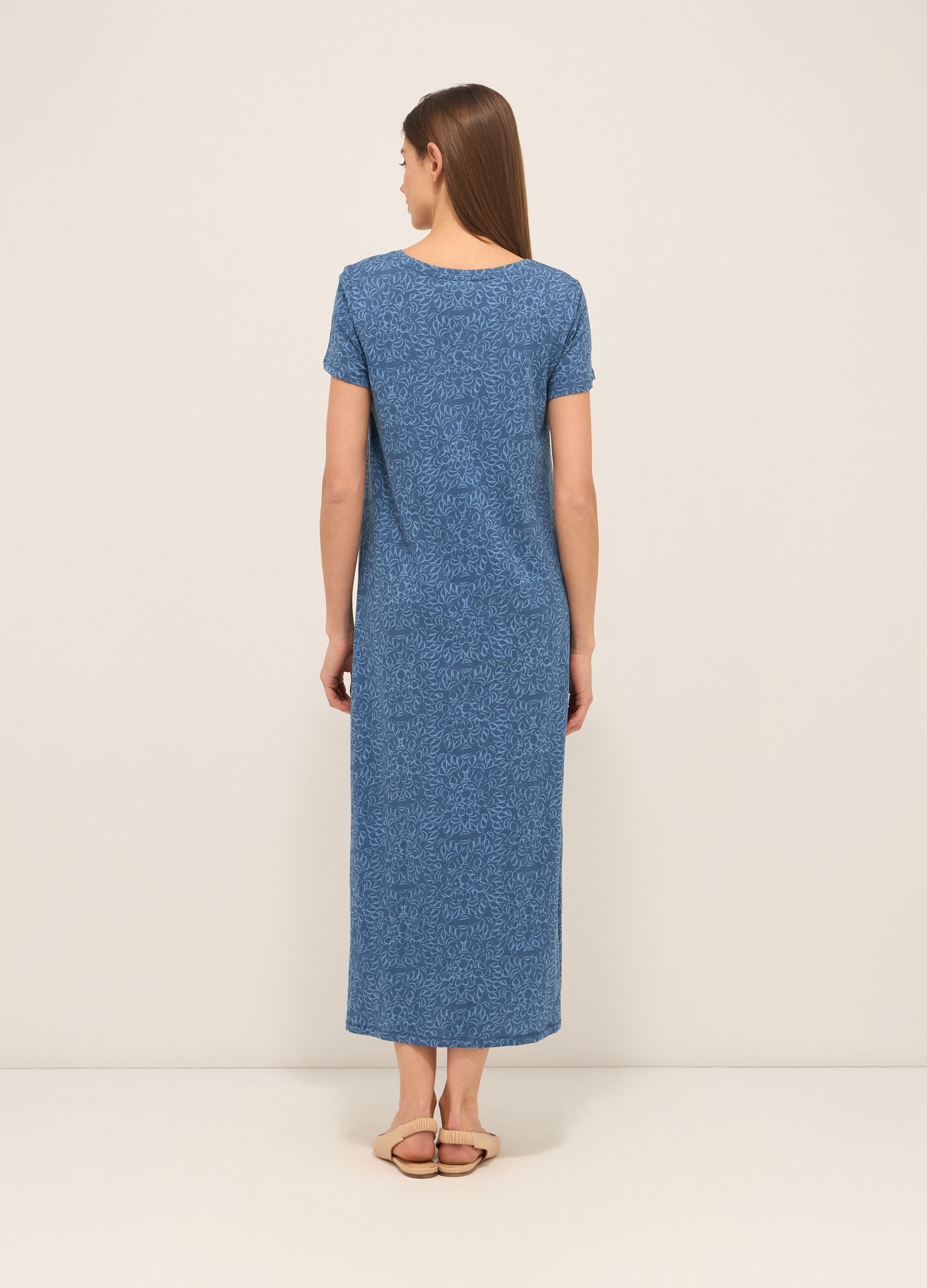 Abito lungo in puro cotone donna_1