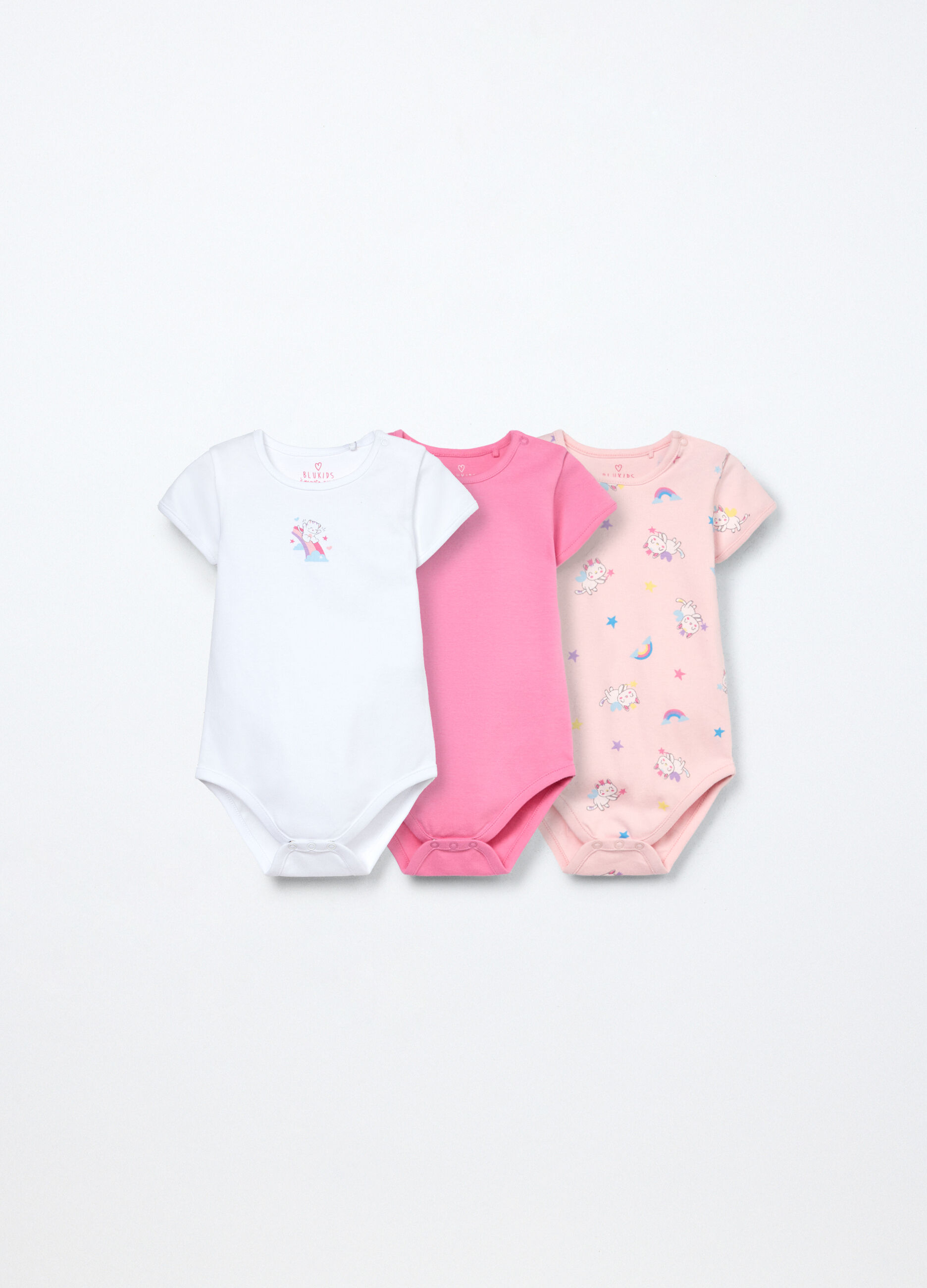 Pack 3 body in interlock di puro cotone neonata_0