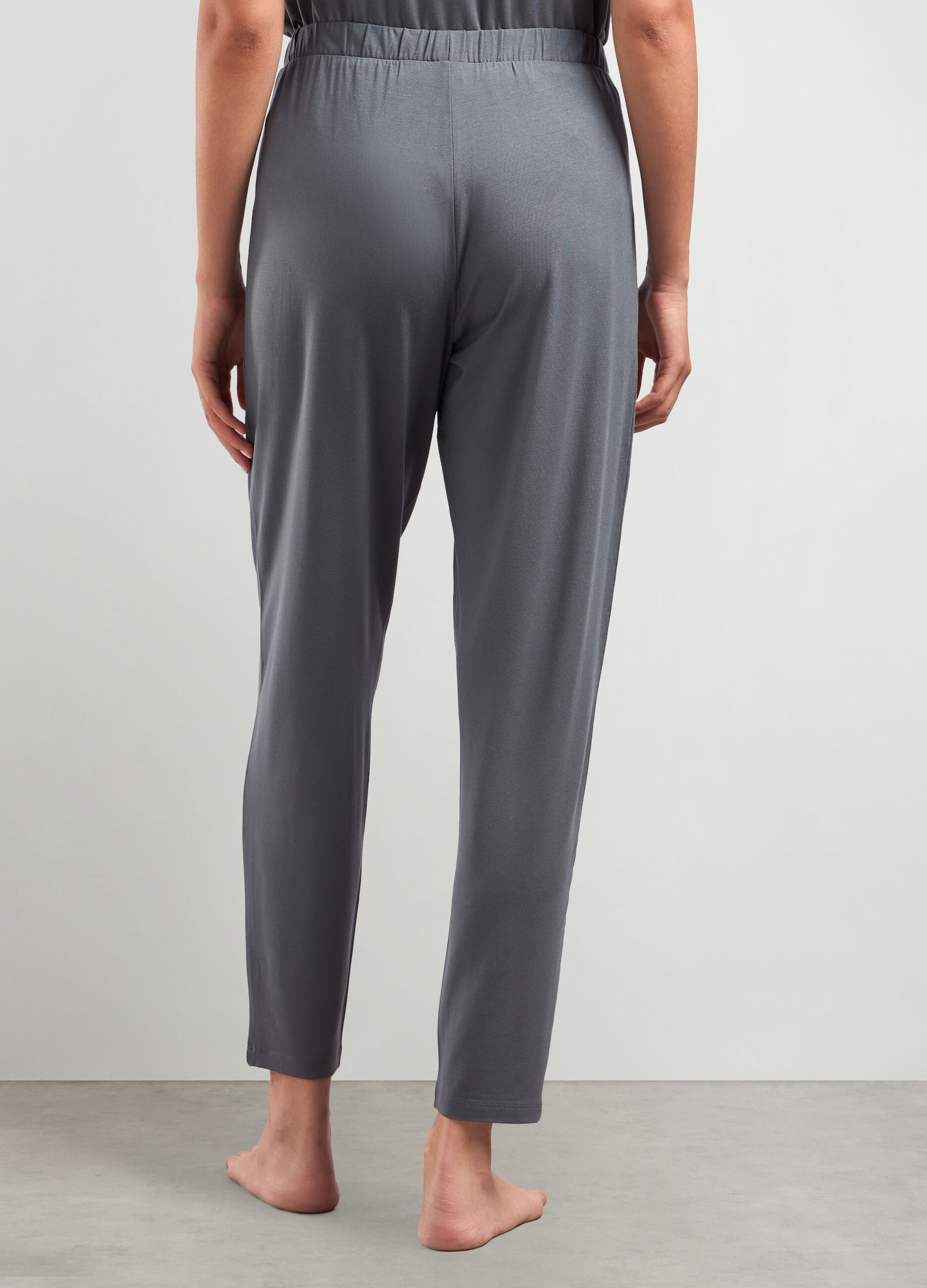 Pantaloni lunghi in modal stretch donna_1