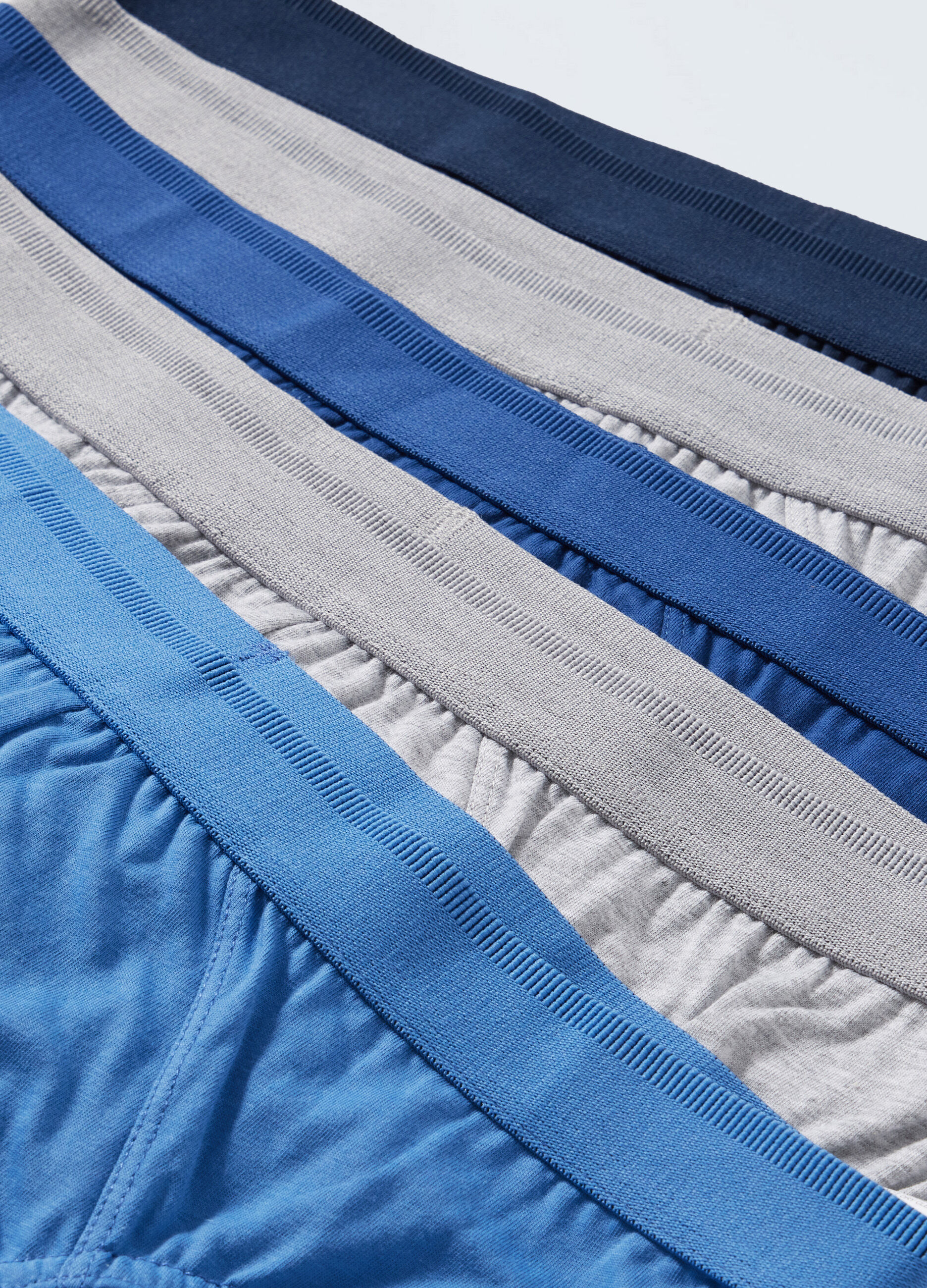 5 pack slip in jersey di cotone con elastico uomo