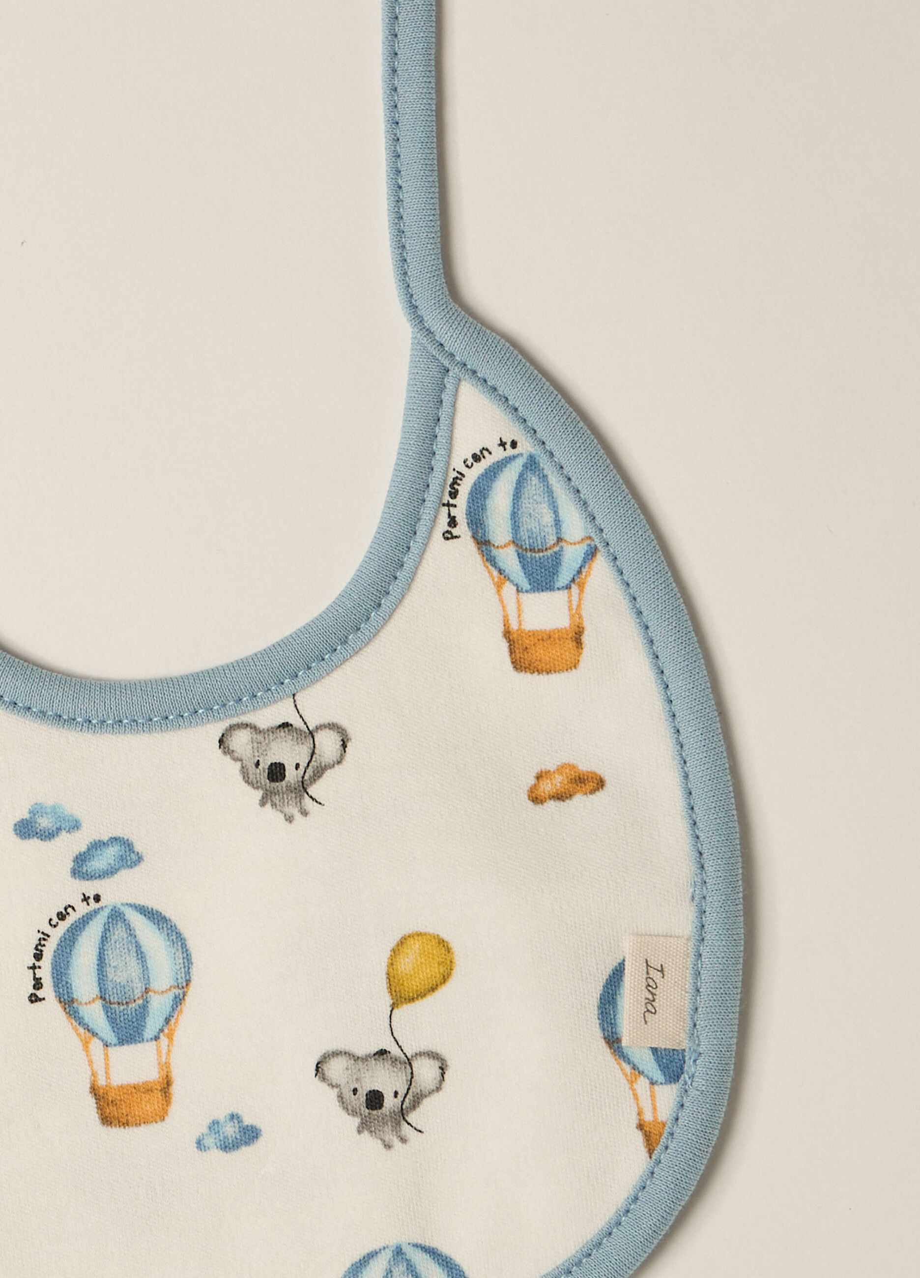 Bavaglini in interlock di puro cotone IANA neonato_1