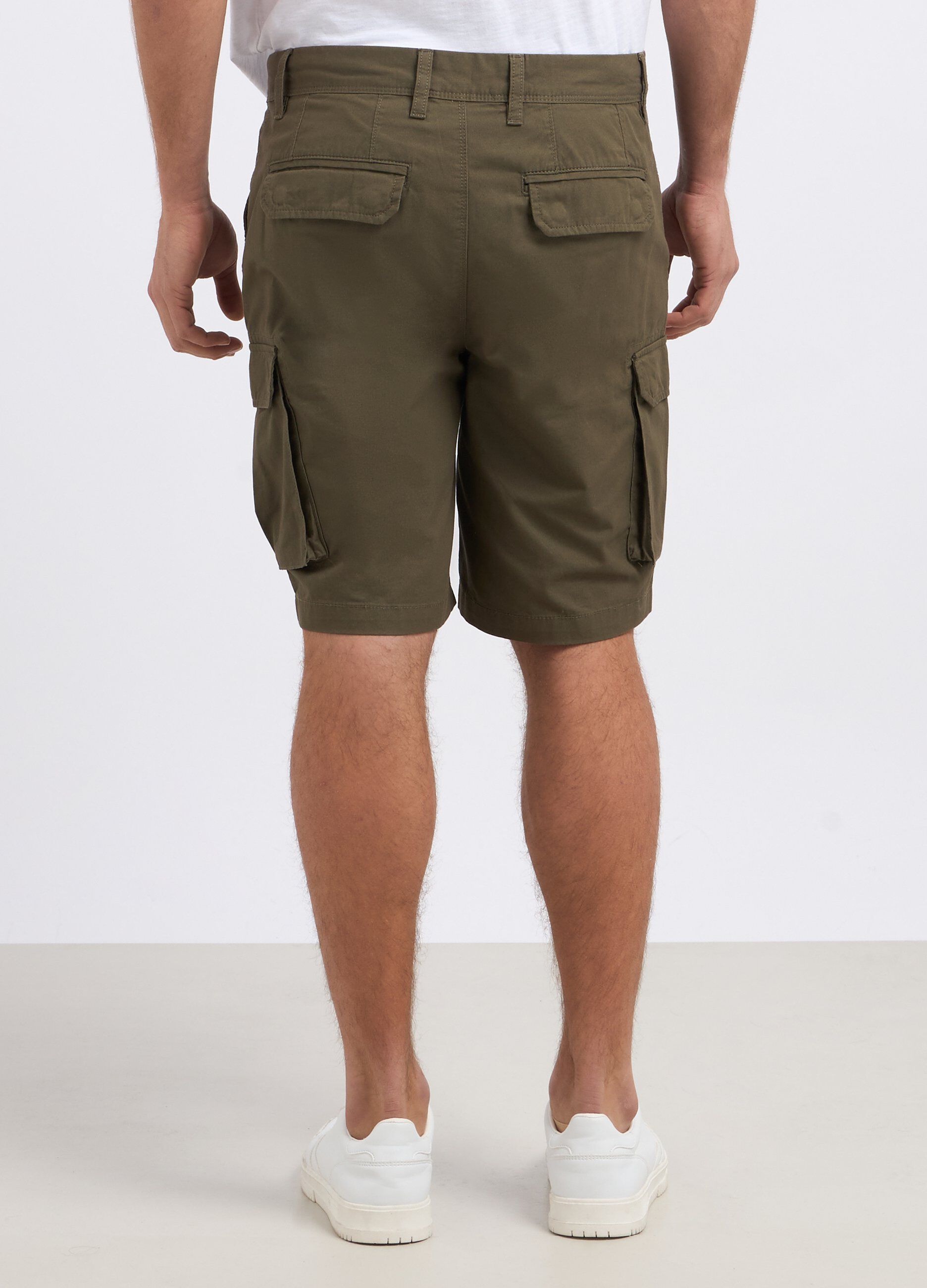 Shorts cargo chino in puro cotone uomo_1