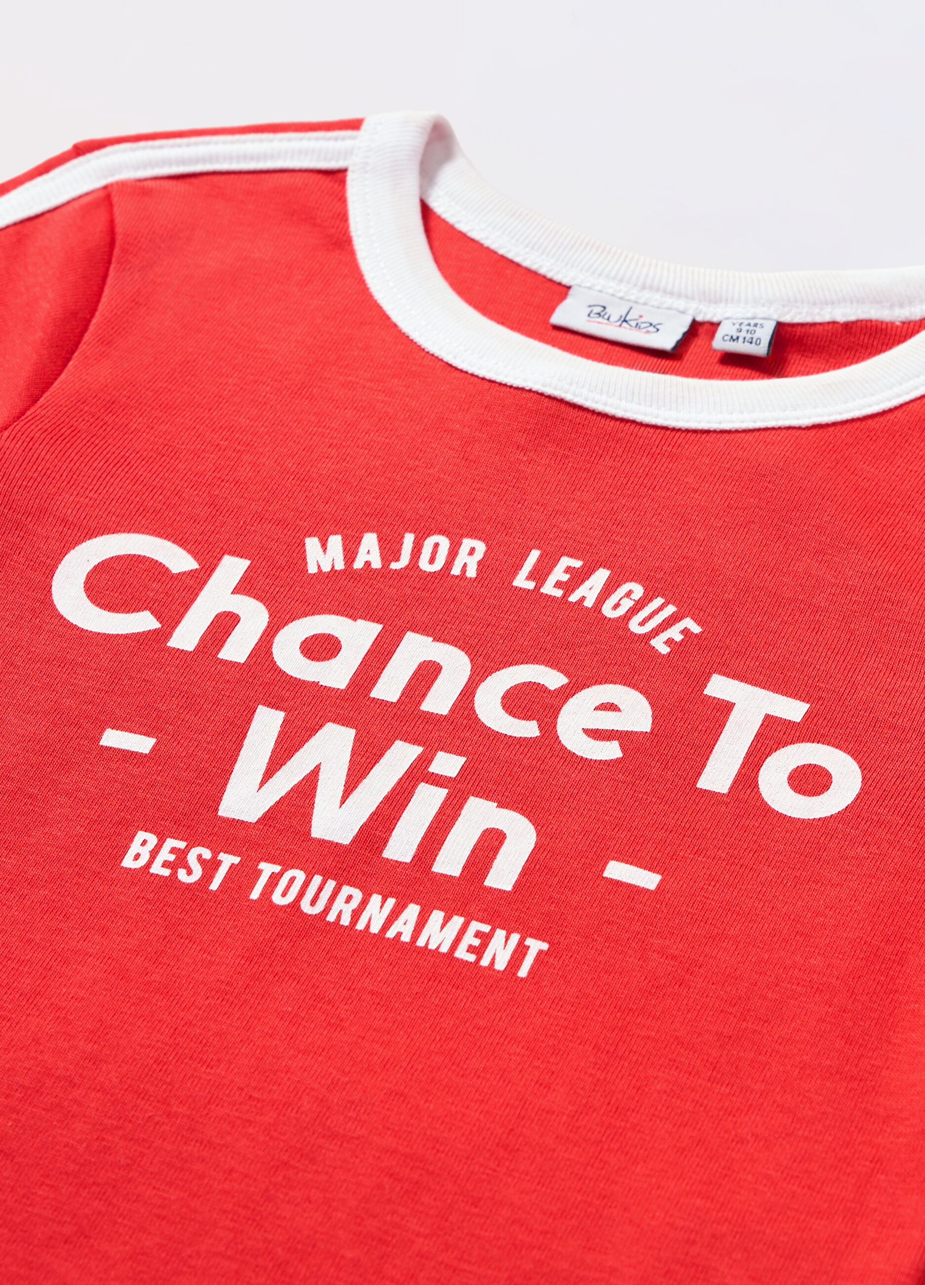 T-shirt in costina di puro cotone ragazza_1