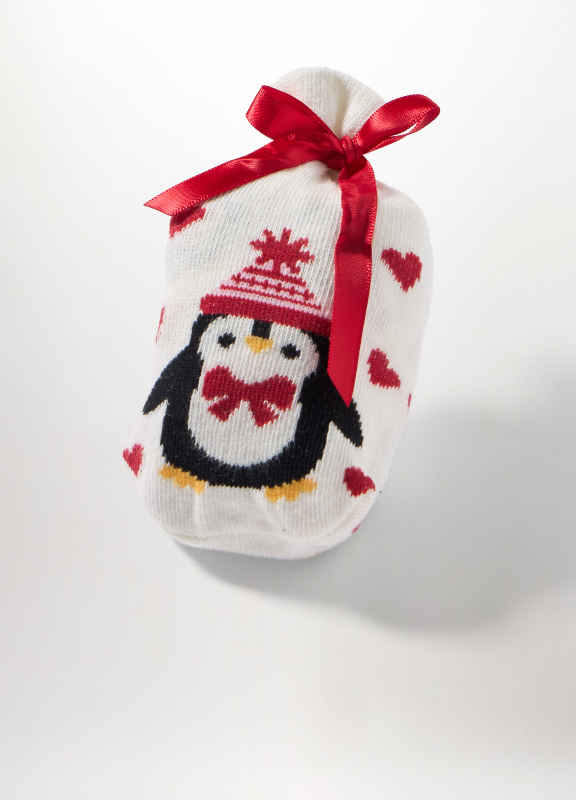 Calze jacquard misto cotone donna_2