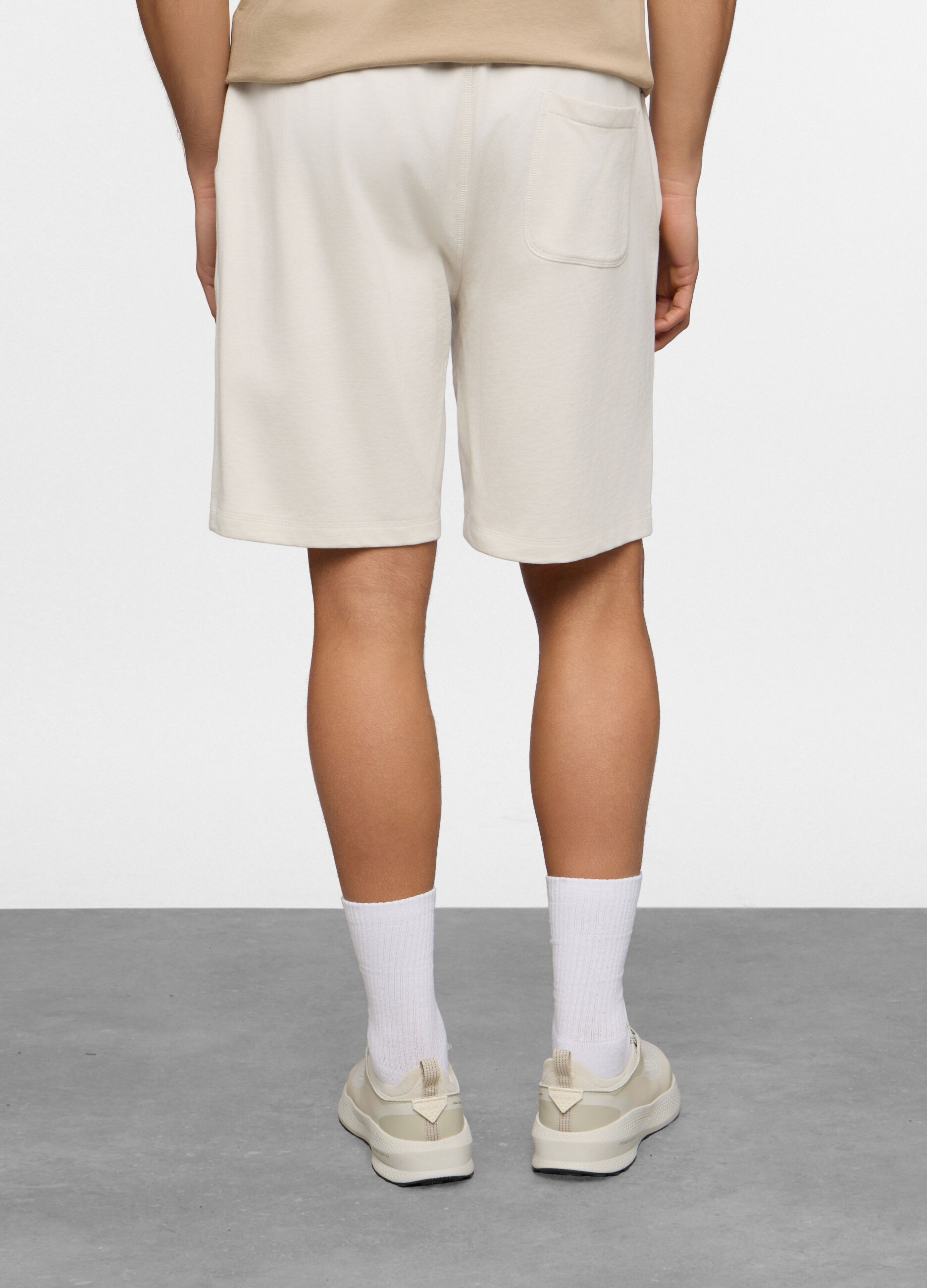 Pantaloncini in cotone french terry uomo_1