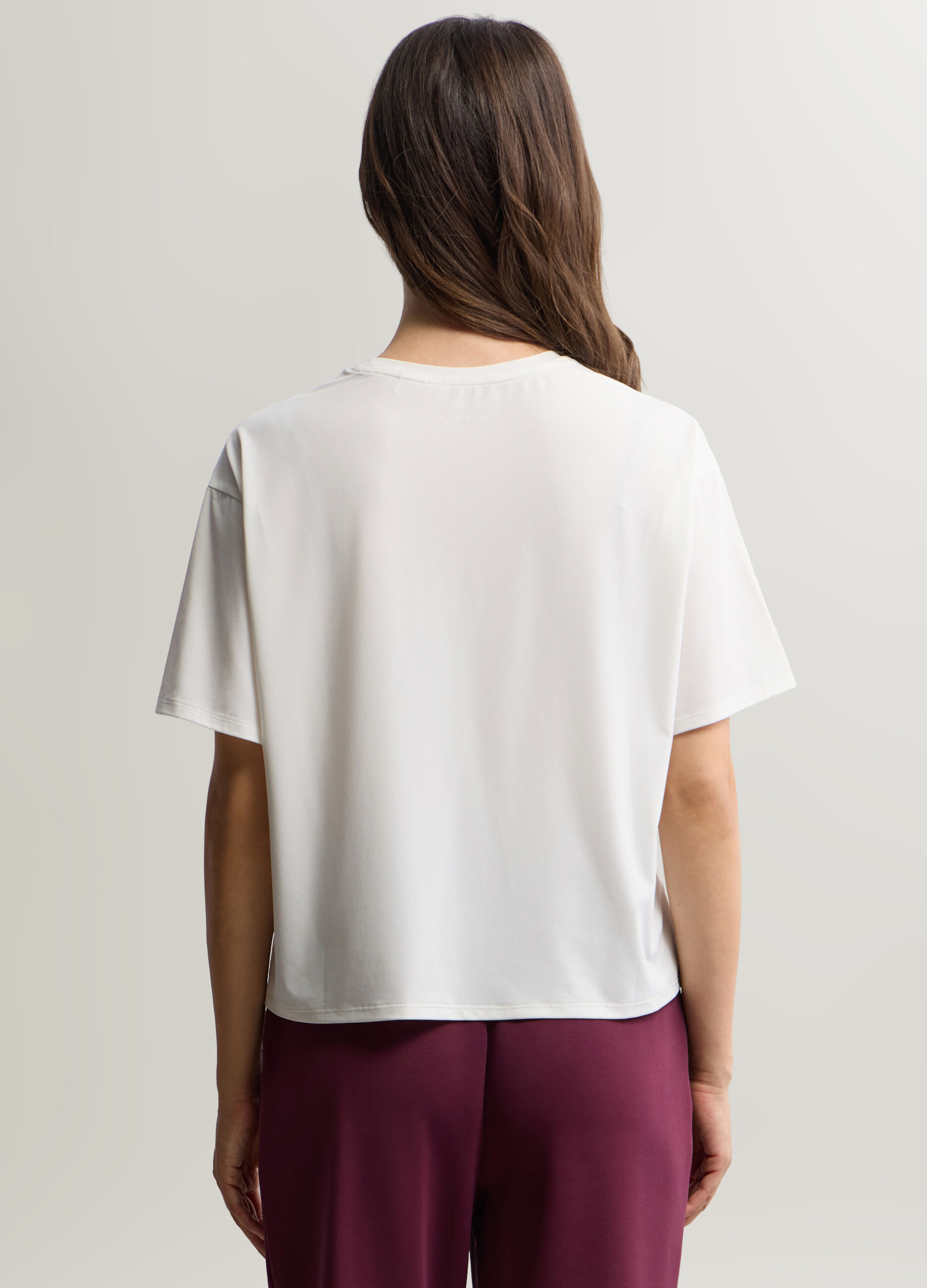T-shirt girocollo stretch donna_1