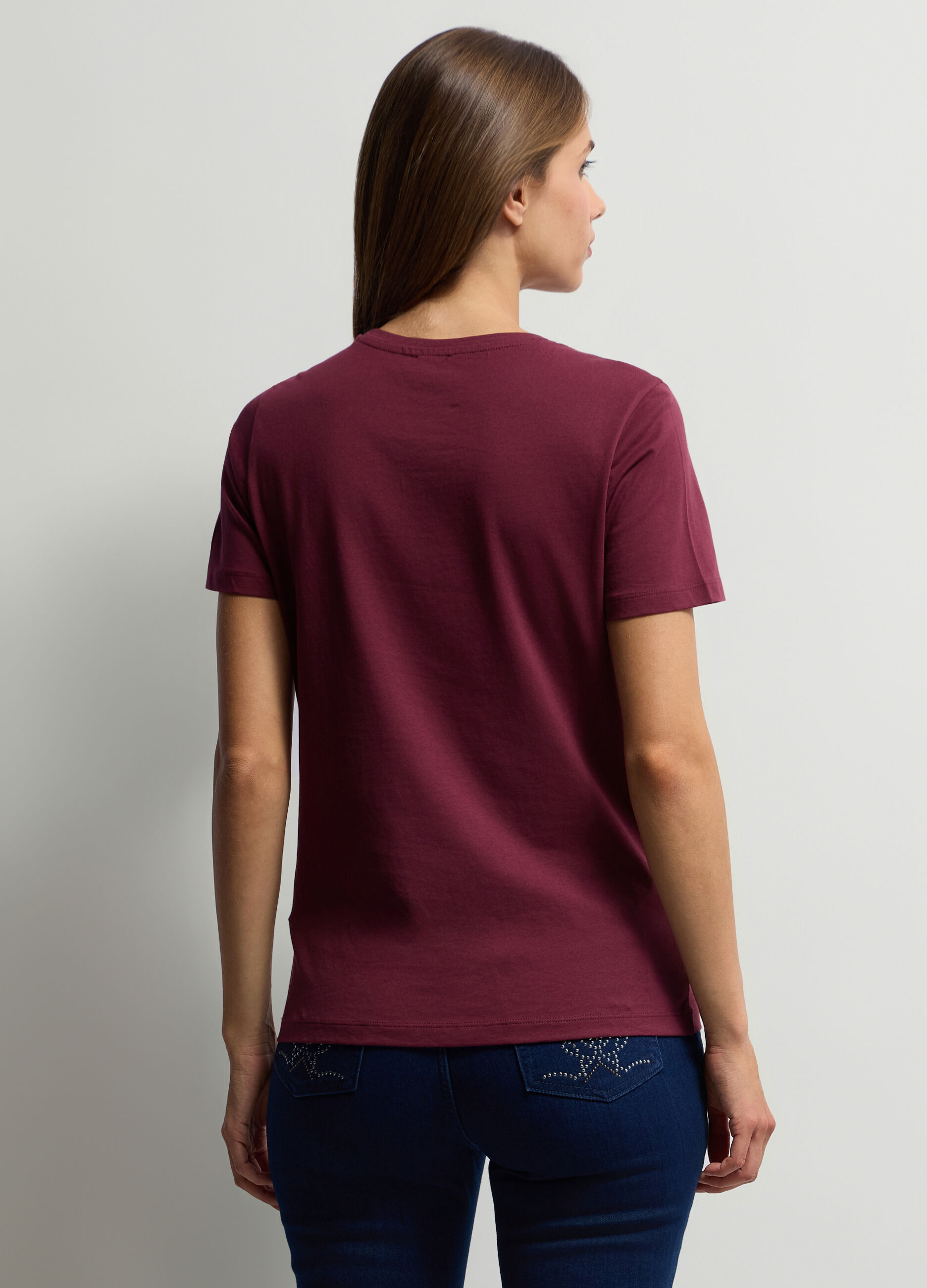 T-shirt girocollo donna_1