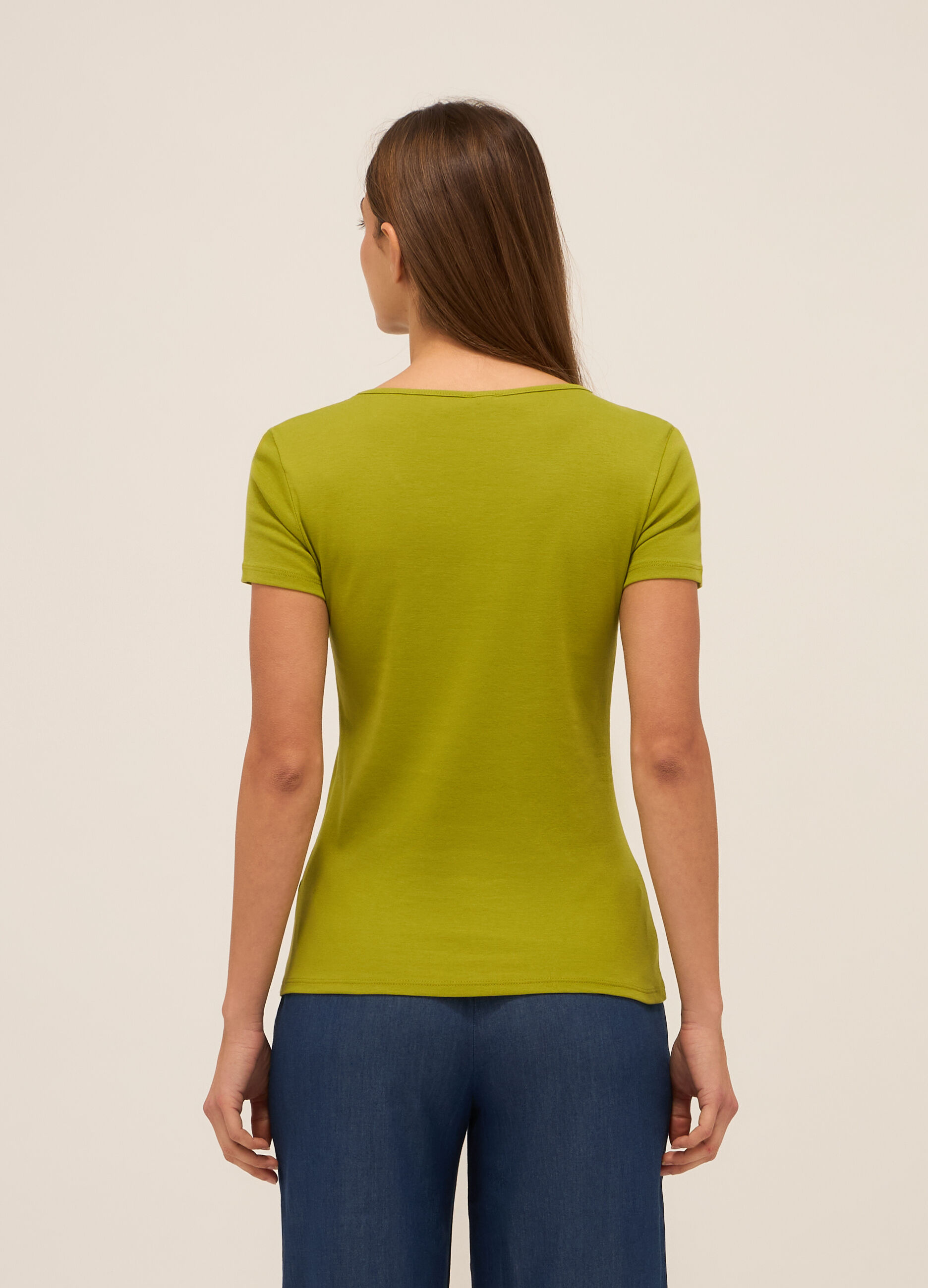 T-shirt in puro cotone donna_1