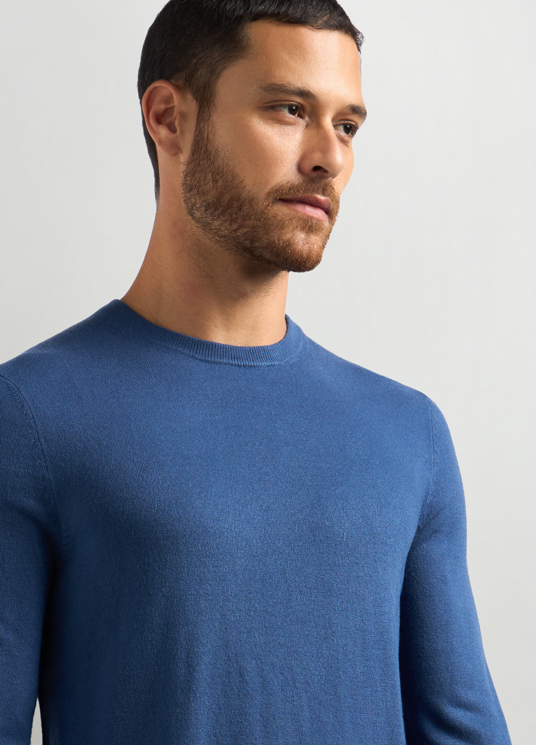 Maglione girocollo maglia rasata uomo_2