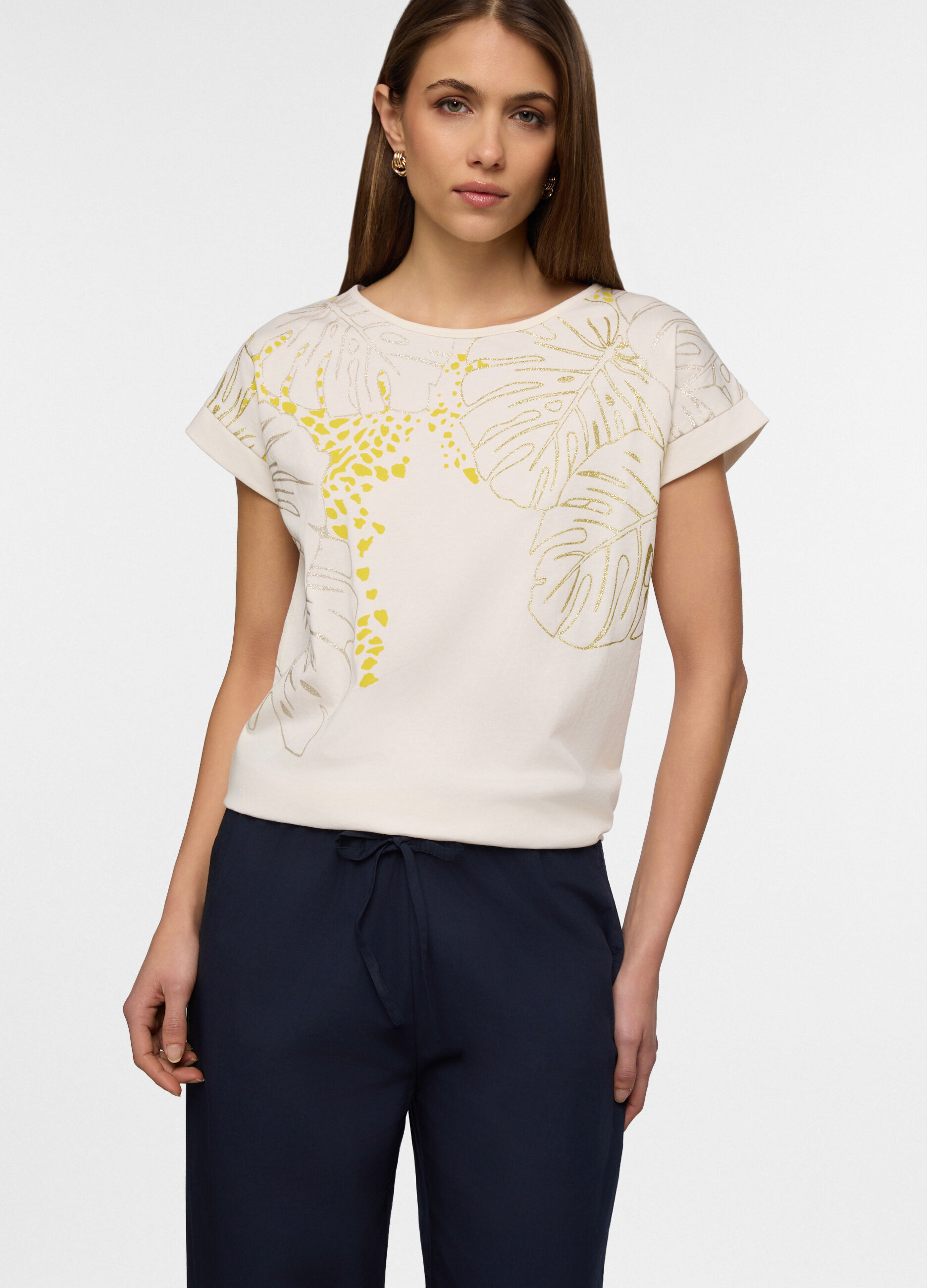 T-shirt girocollo donna_0