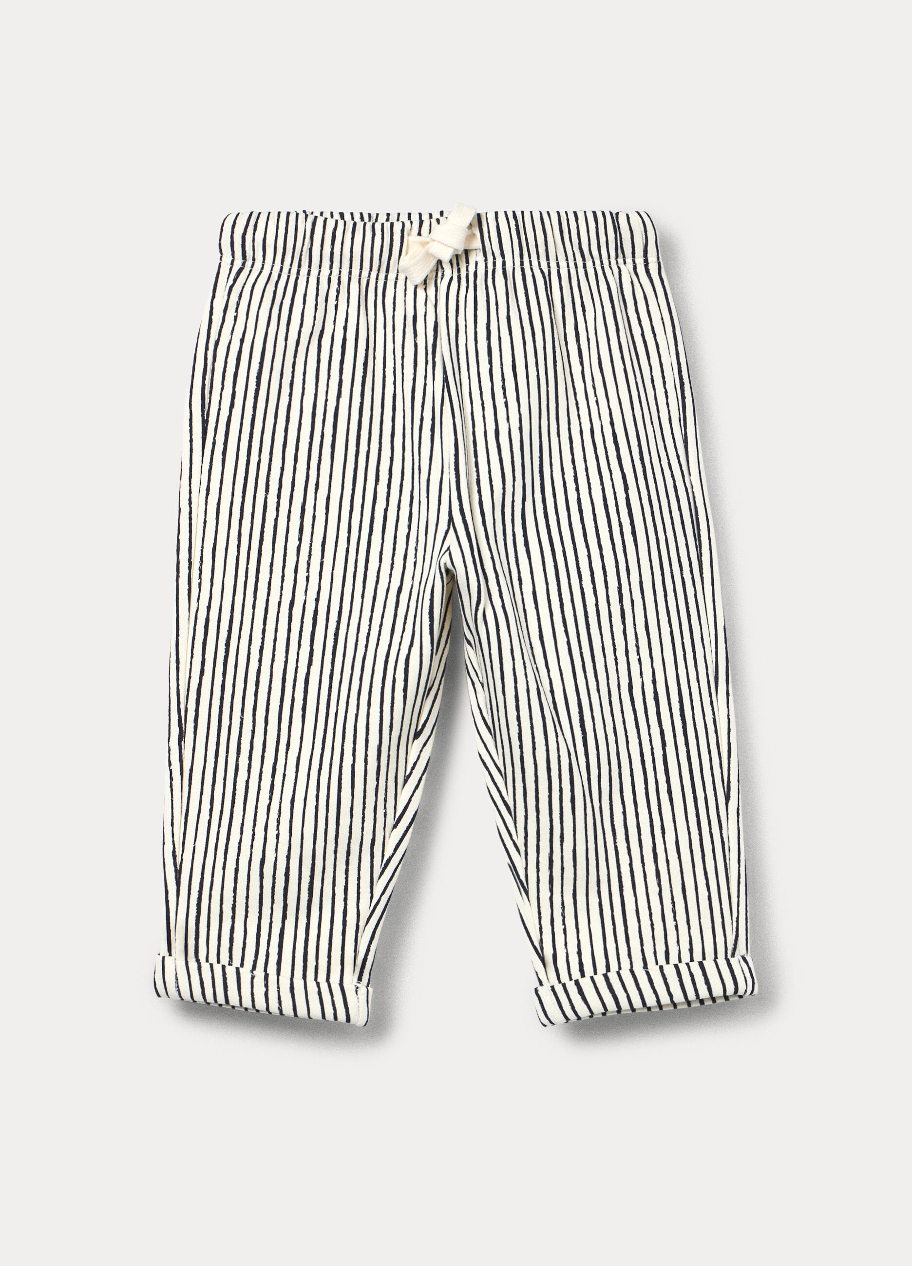 Pantaloni in french terry di puro cotone bimbo_0