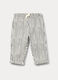 Pantaloni in french terry di puro cotone bimbo_0