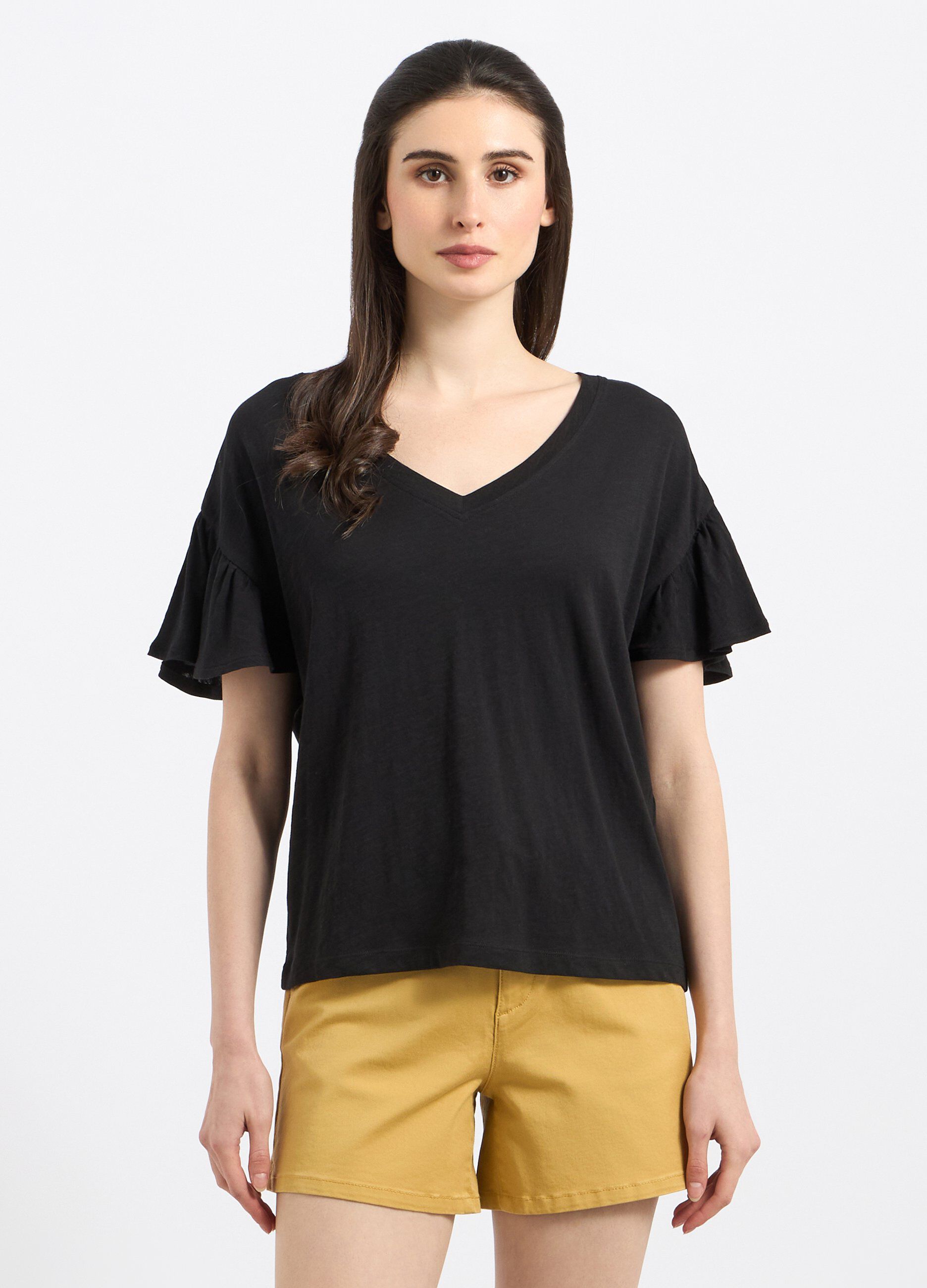 T-shirt in puro cotone donna_0