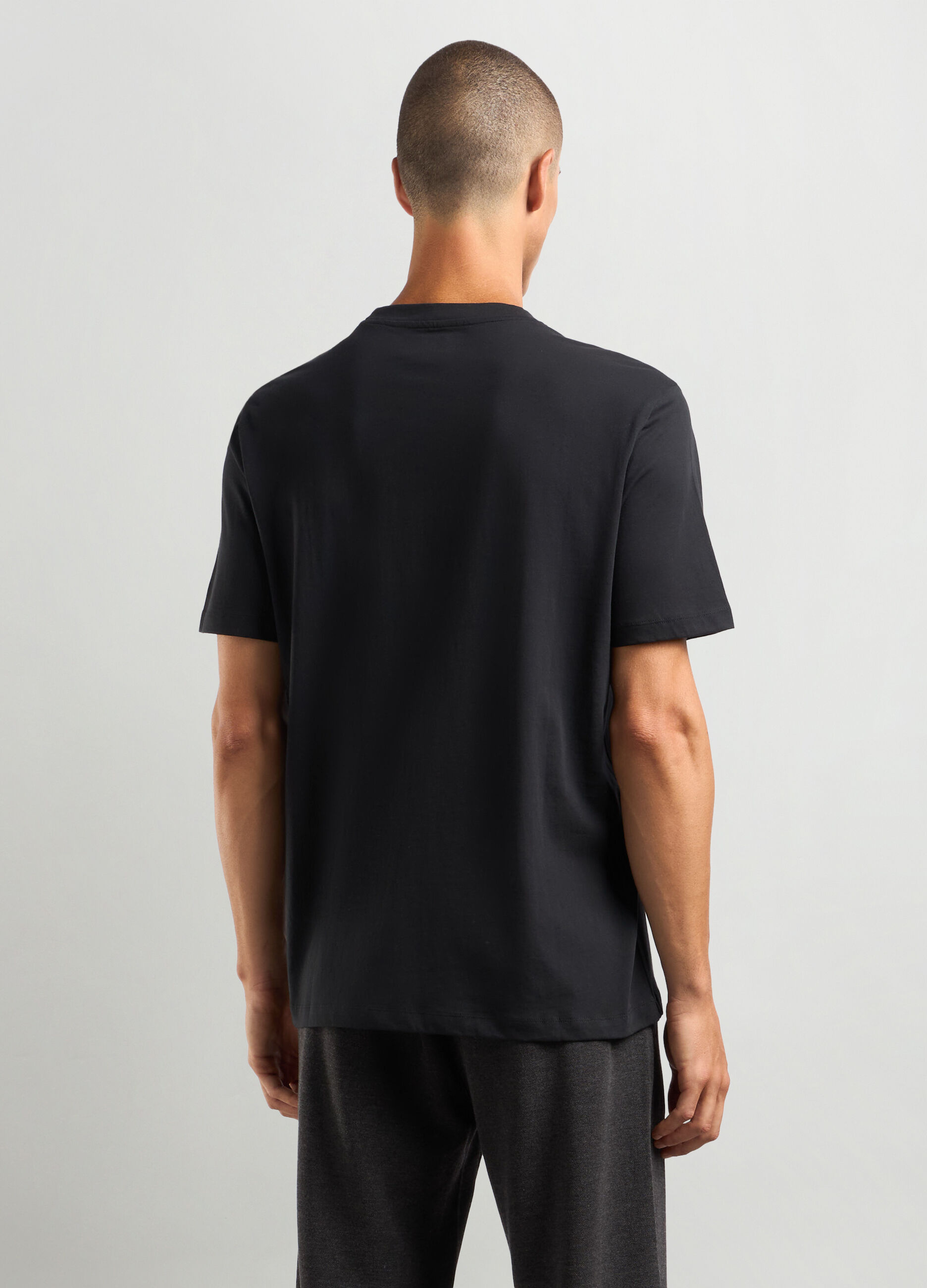 T-shirt girocollo in cotone uomo_1