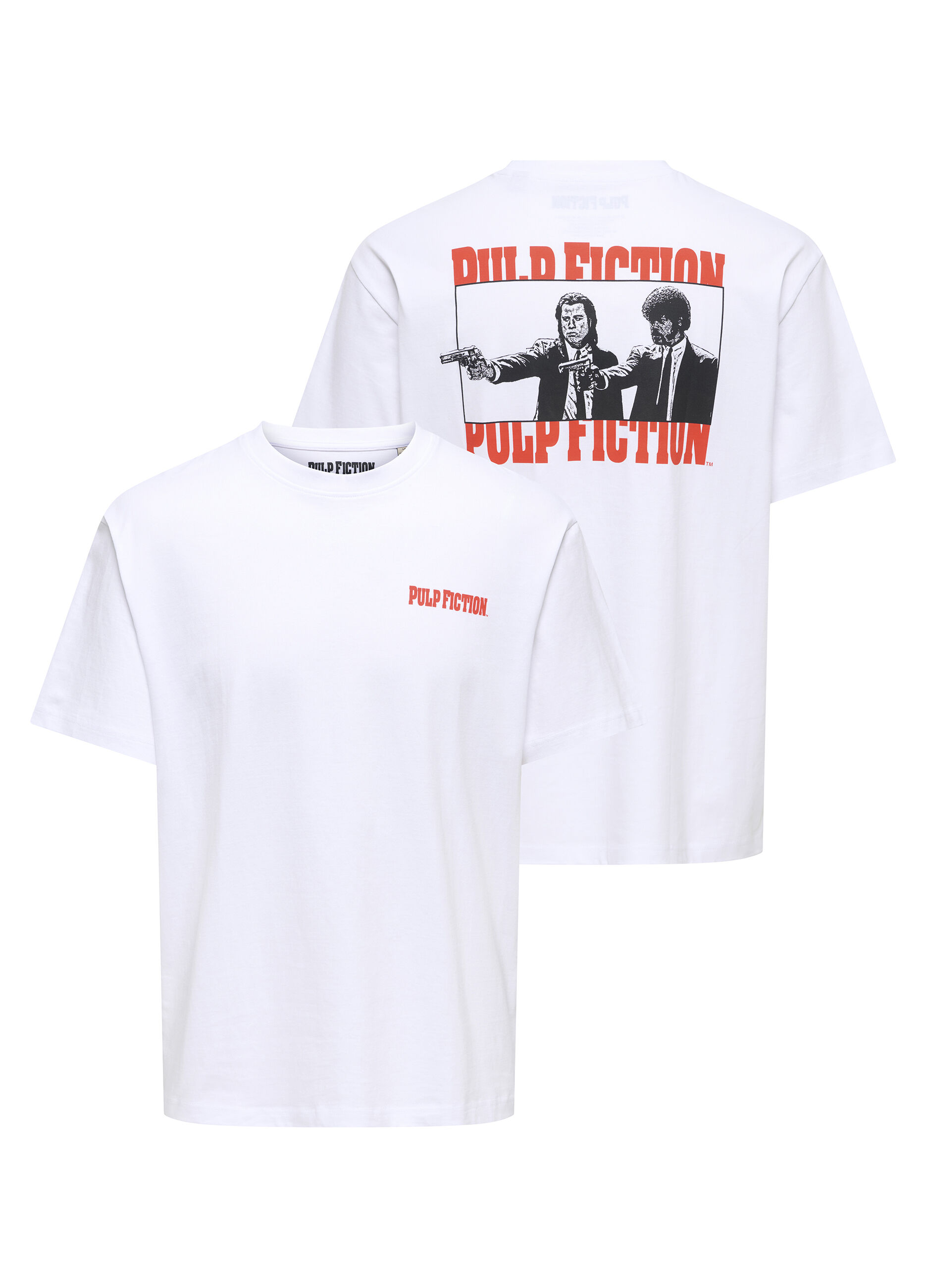 T-shirt girocollo con stampa Pulp Fiction uomo_2