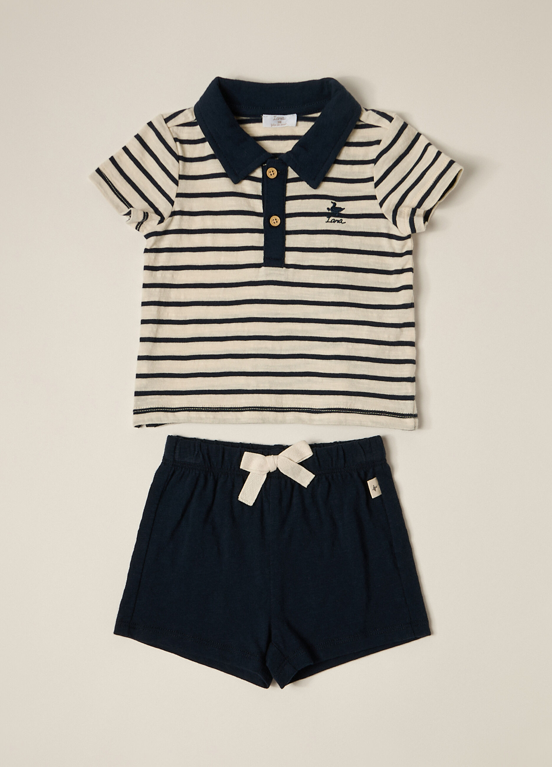 Set in jersey di puro cotone IANA neonato_0