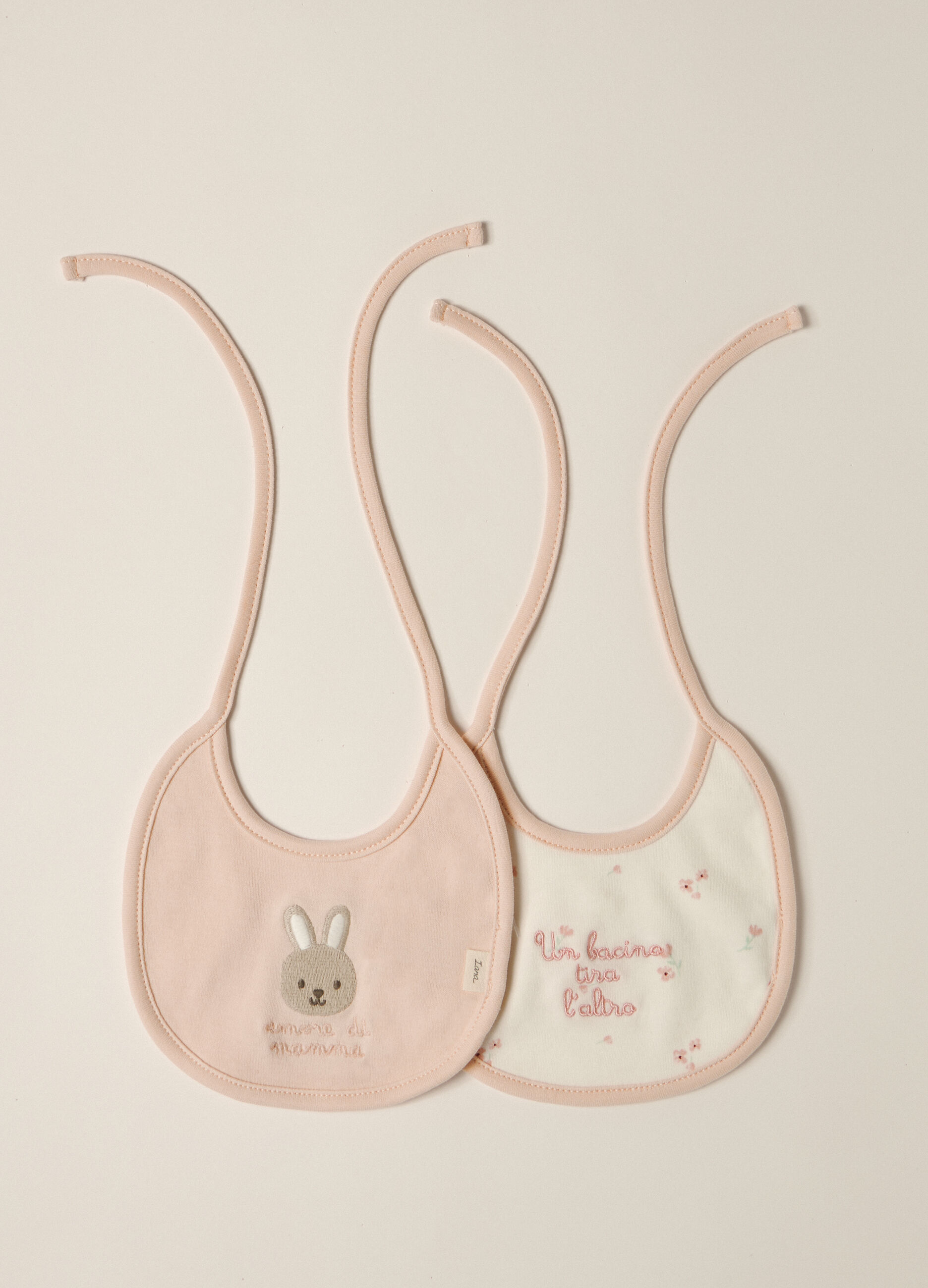 Bavaglini in interlock di puro cotone IANA neonata_0