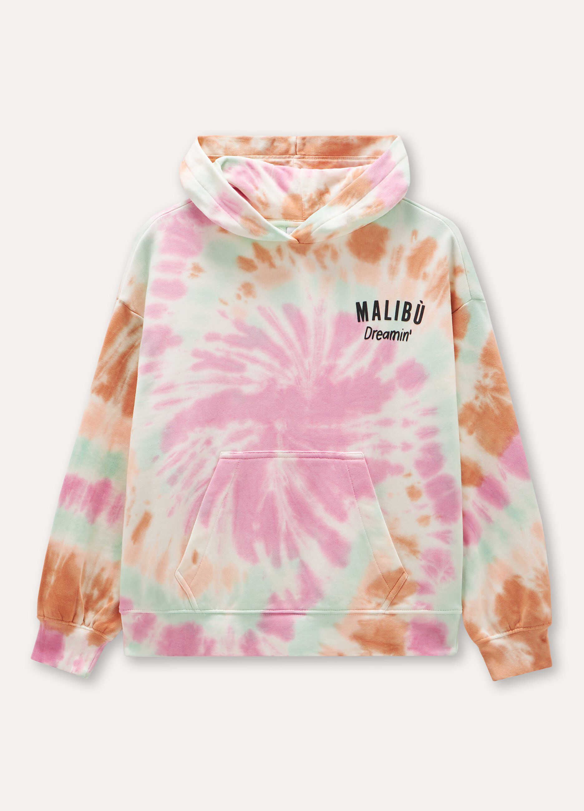 Felpa tie & dye con cappuccio ragazza_0