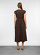 Vestito lungo smanicato fit regular co scollo a V in misto cotone donna_1