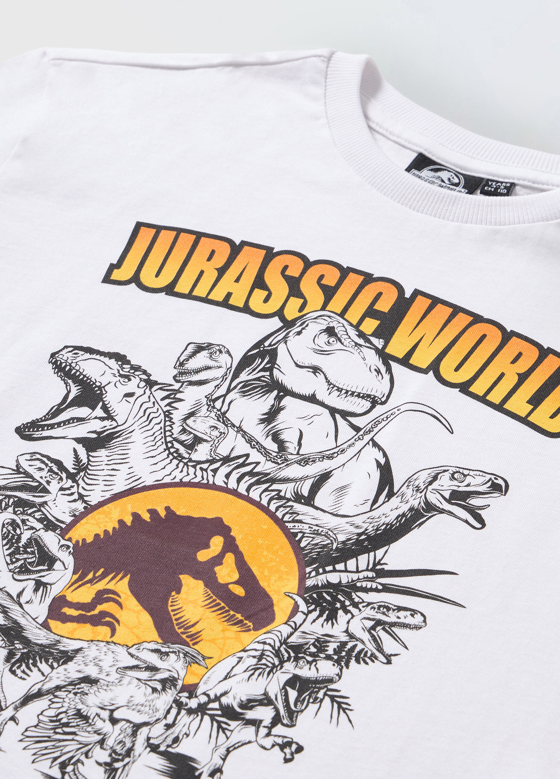 T-shirt Jurassic Park a maniche lunghe in puro cotone bambino_1
