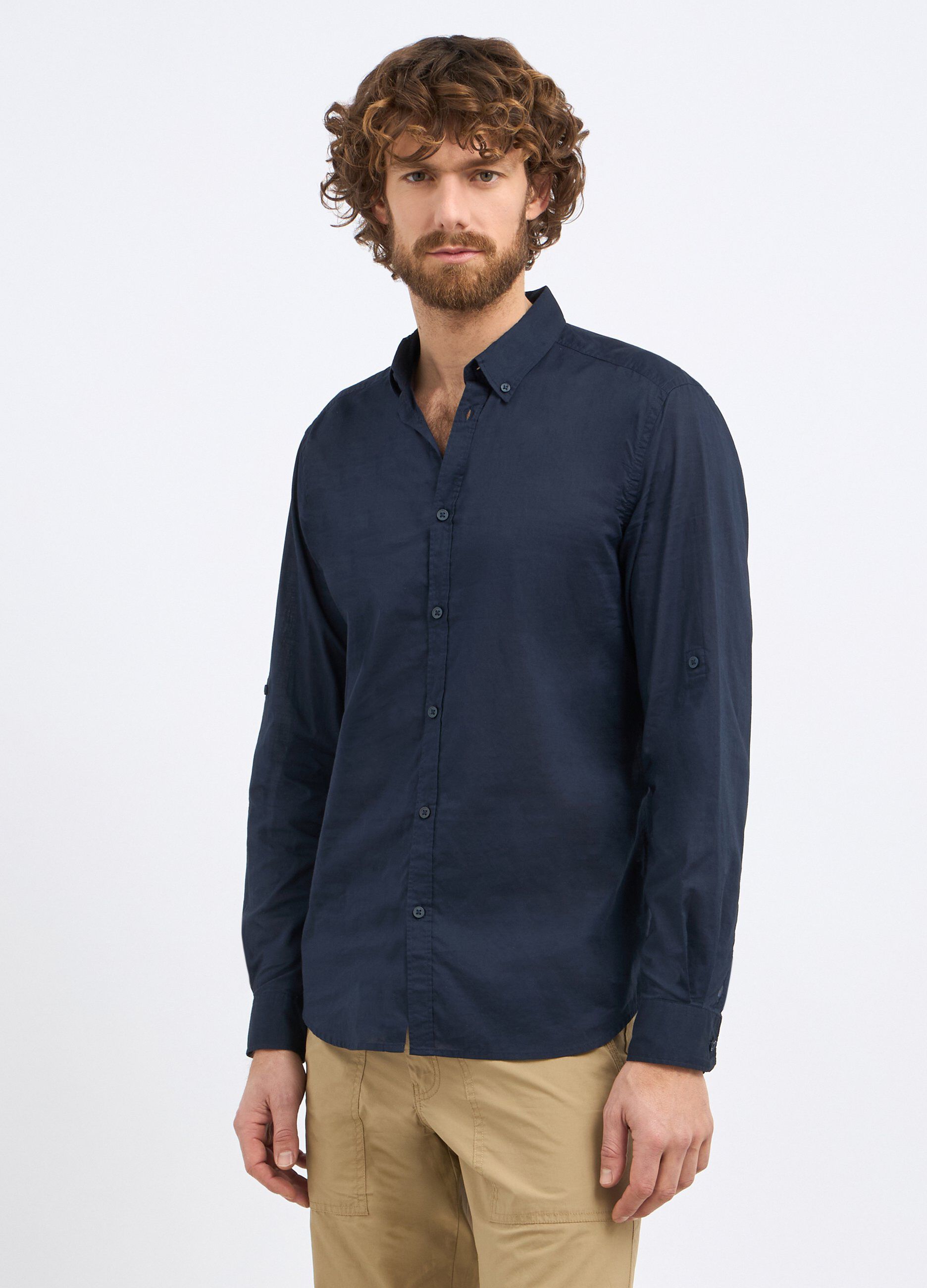 Camicia in puro cotone uomo_0