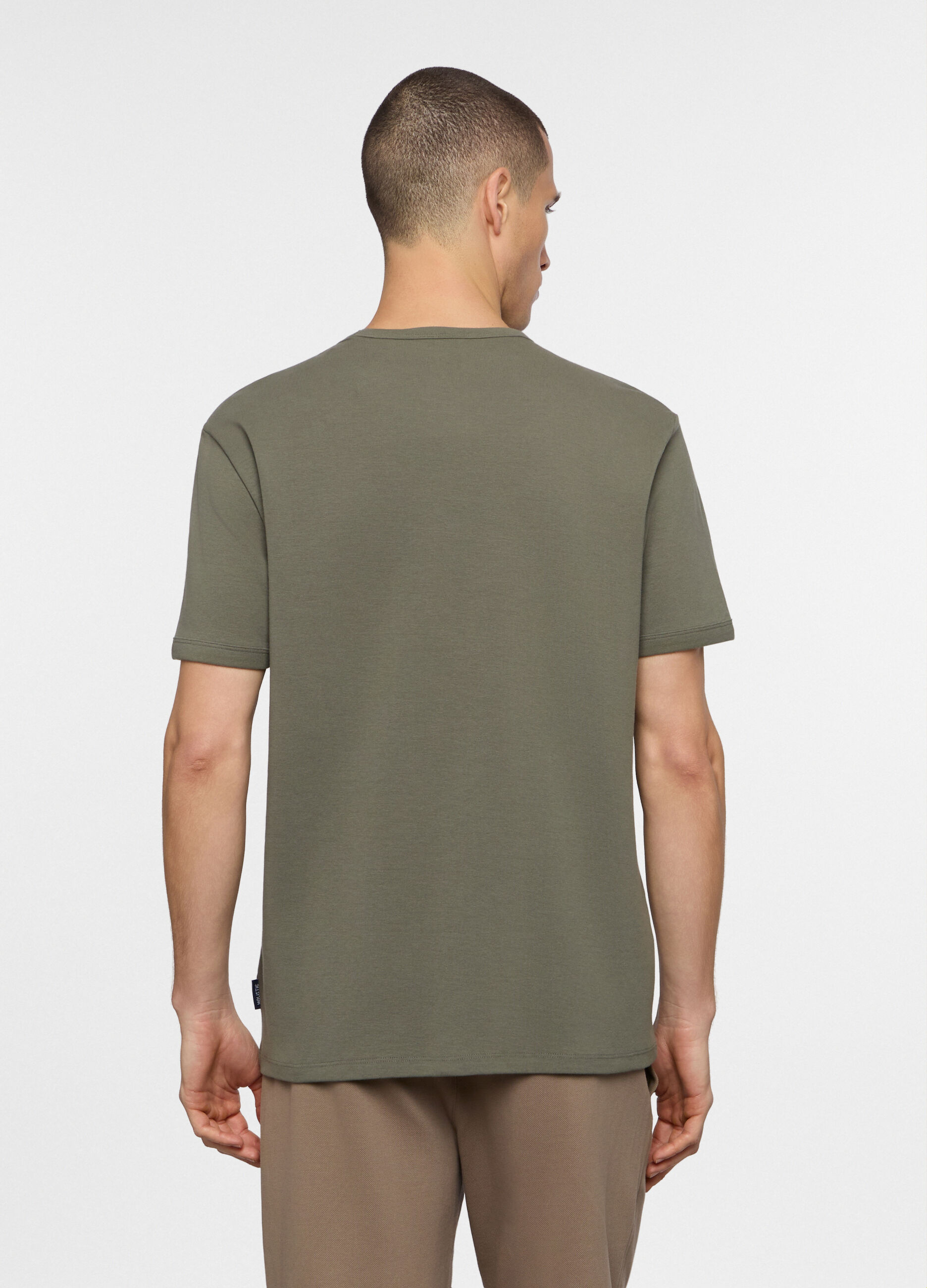 T-shirt girocollo in cotone uomo_1