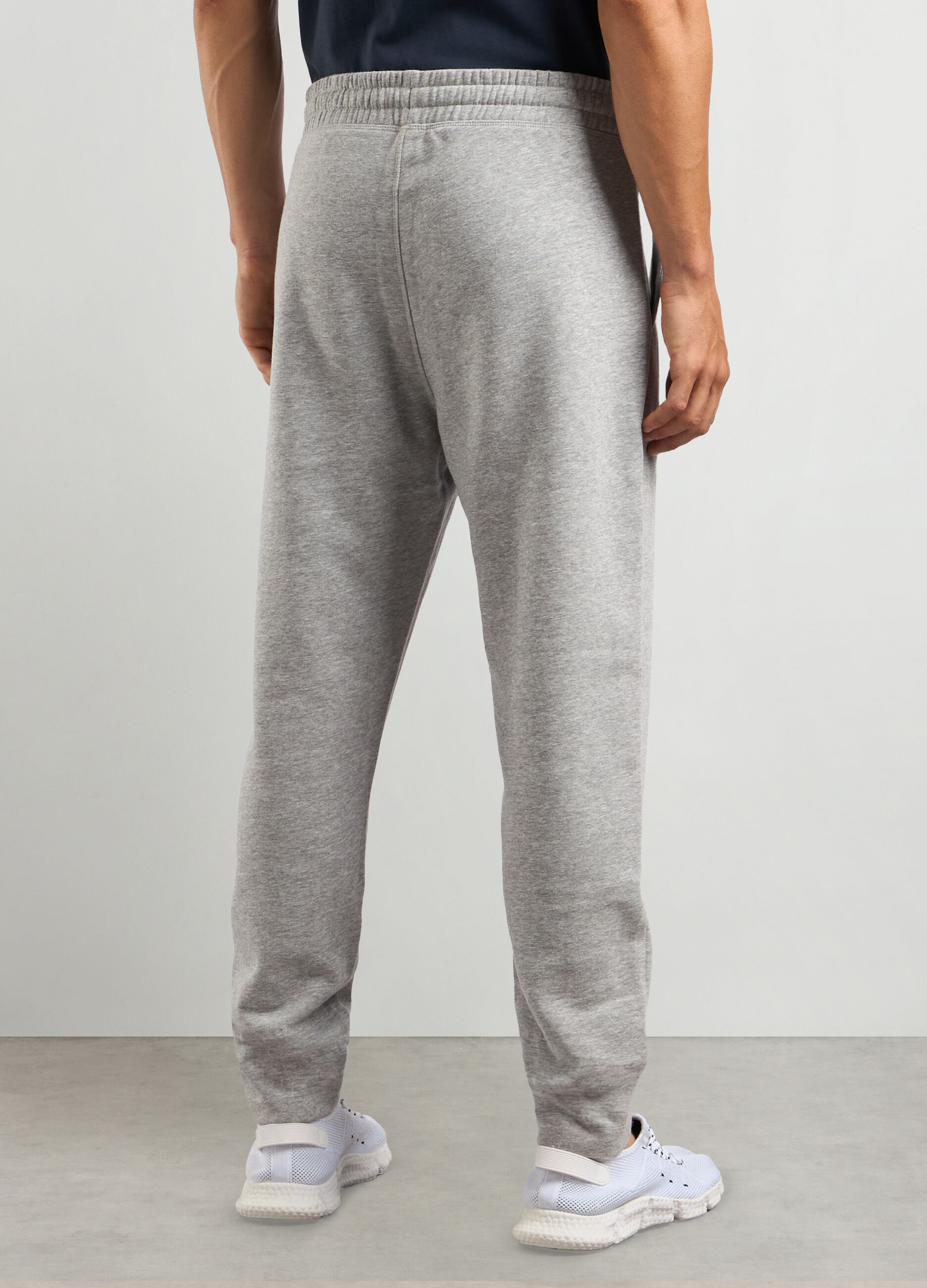 Joggers regular fit in felpa di misto cotone uomo_1