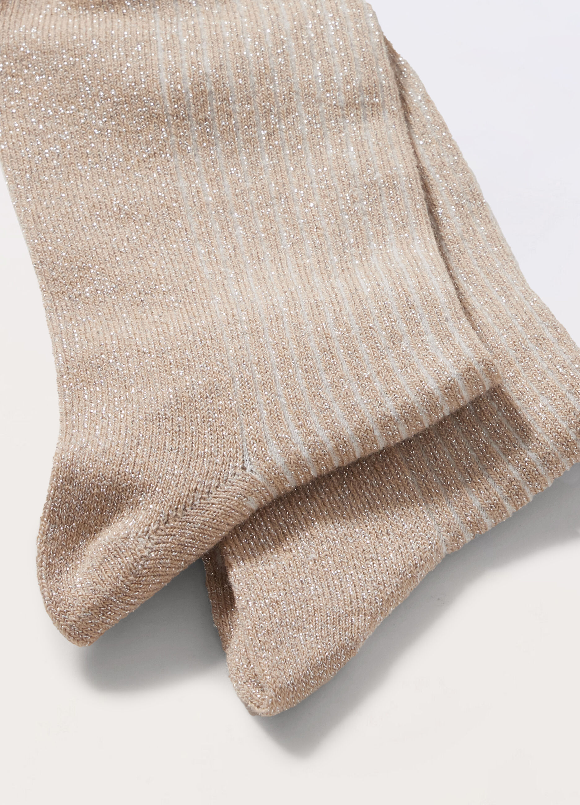 Calze corte in misto cotone e filo lurex donna_1
