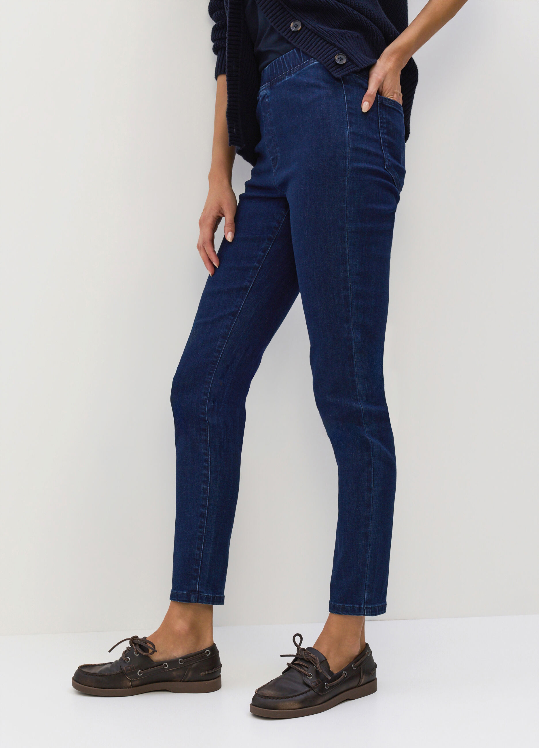 Jeggings in denim misto cotone stretch donna_3