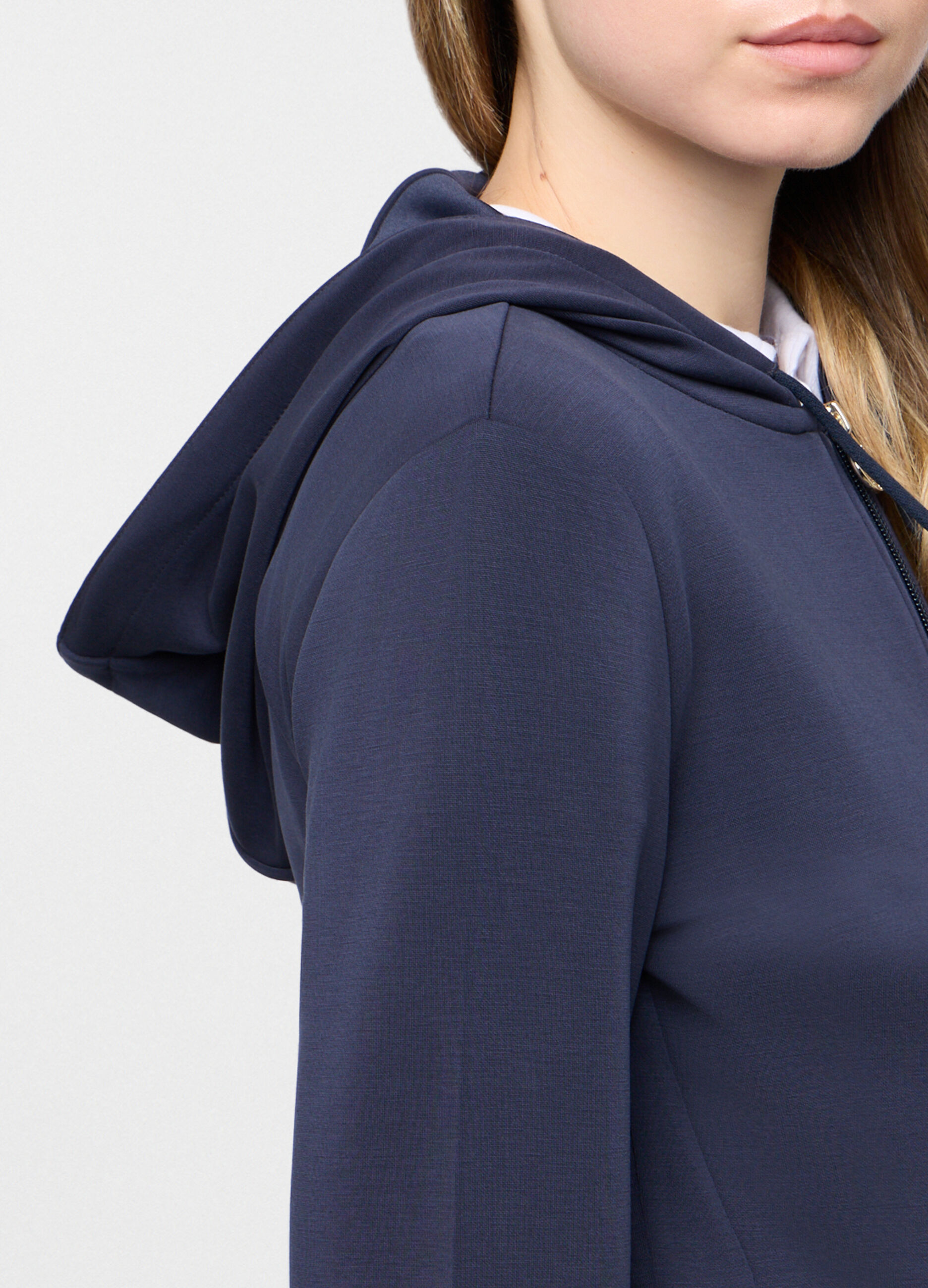 Felpa stretch con cappuccio Holistic donna_2