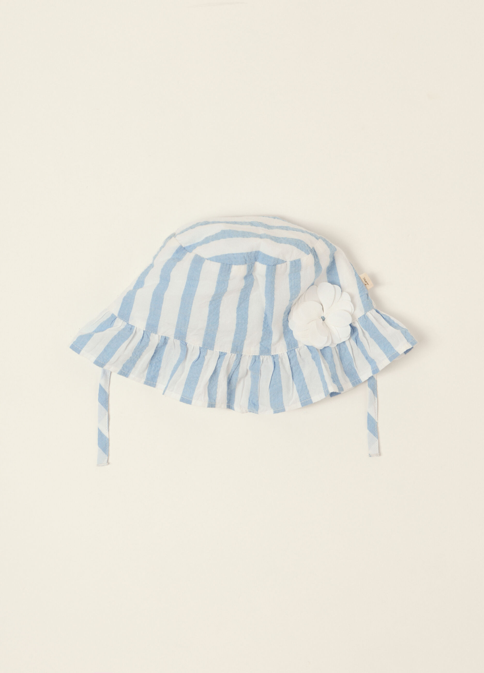 Berretto in puro cotone seersucker IANA neonata_0