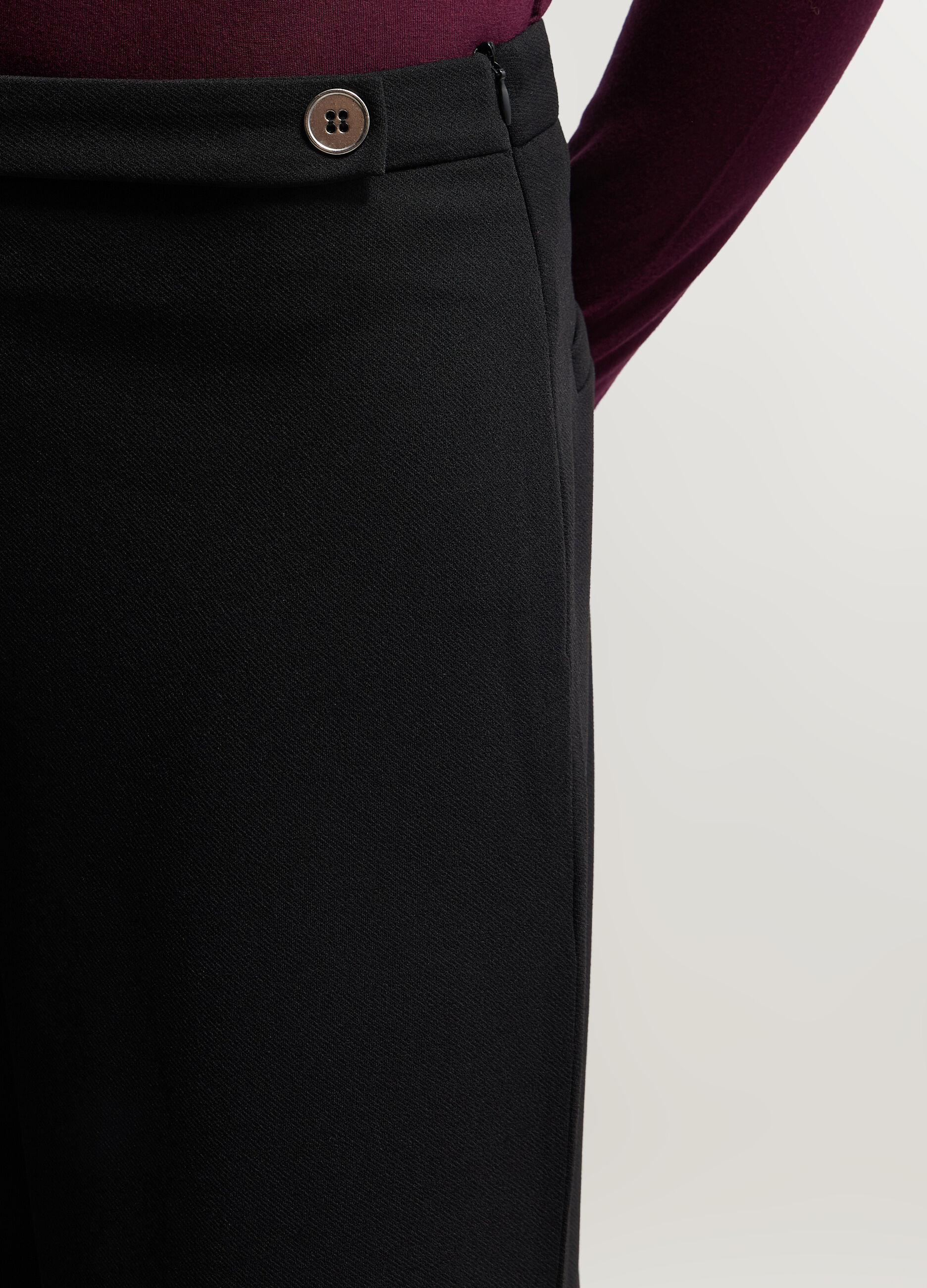 Pantaloni Wide Leg stretch donna_3