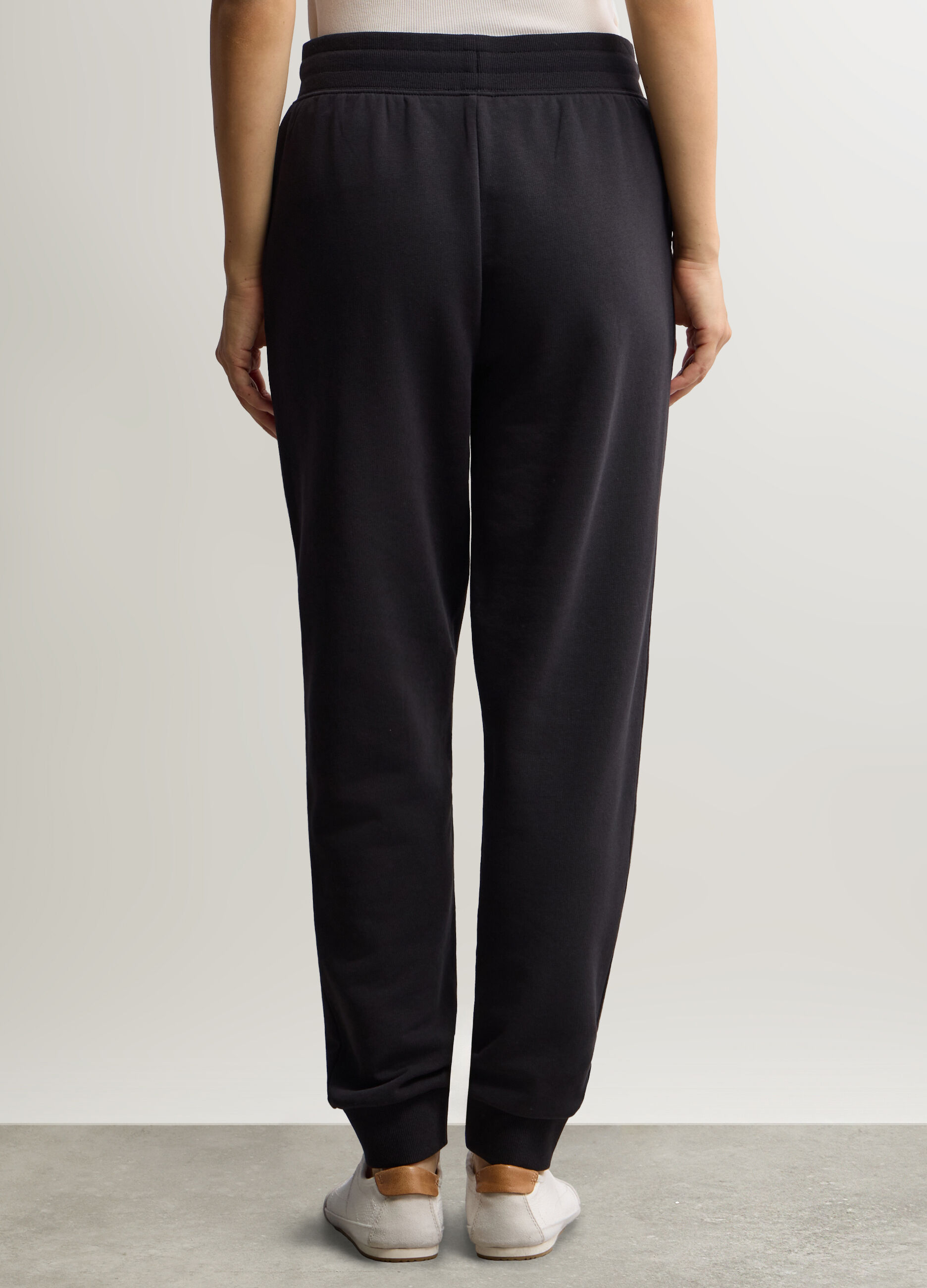 Jogger Fit Regular in misto cotone garzato stretch donna_2
