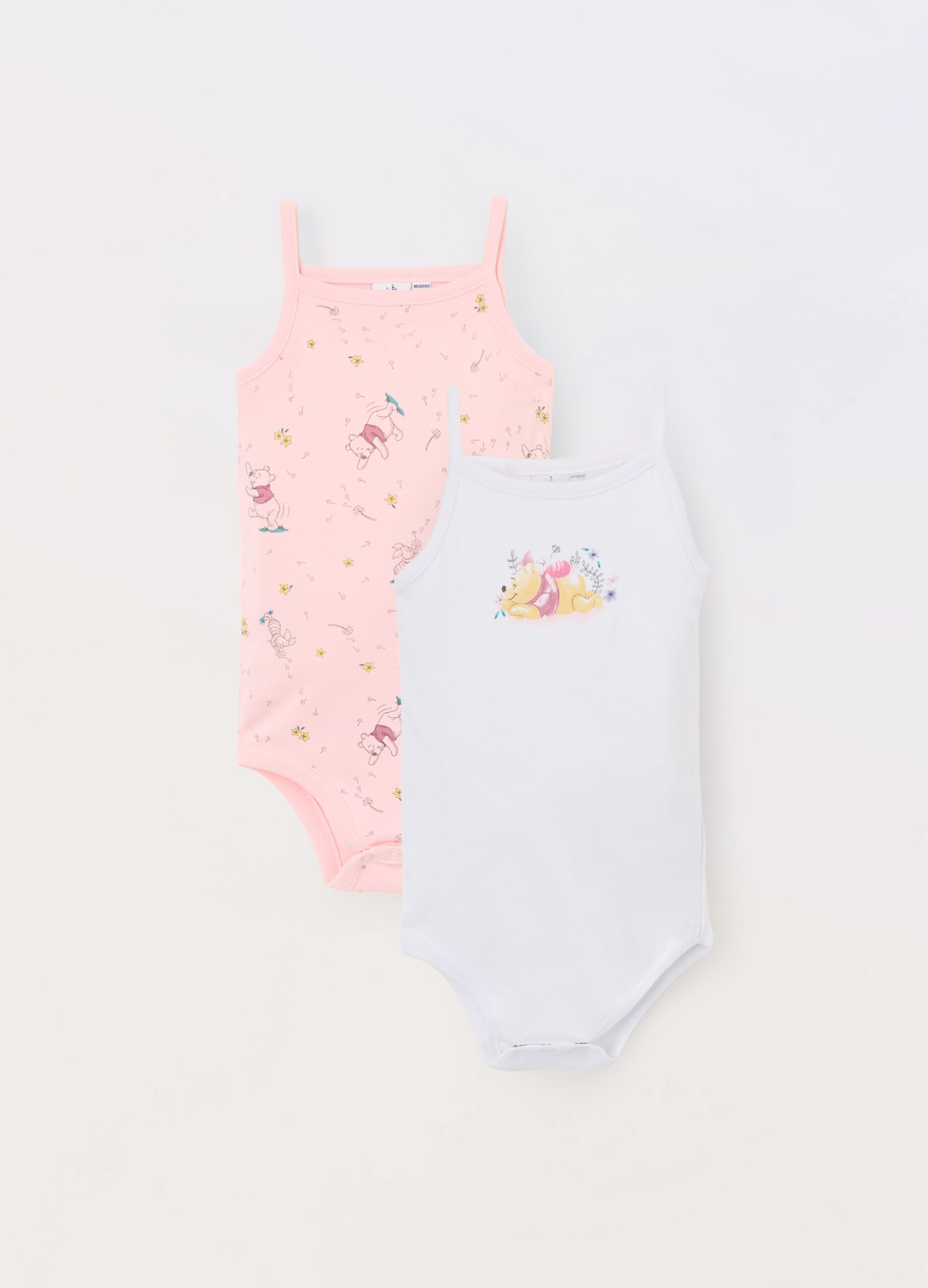 Pack 2 body in puro cotone neonata
