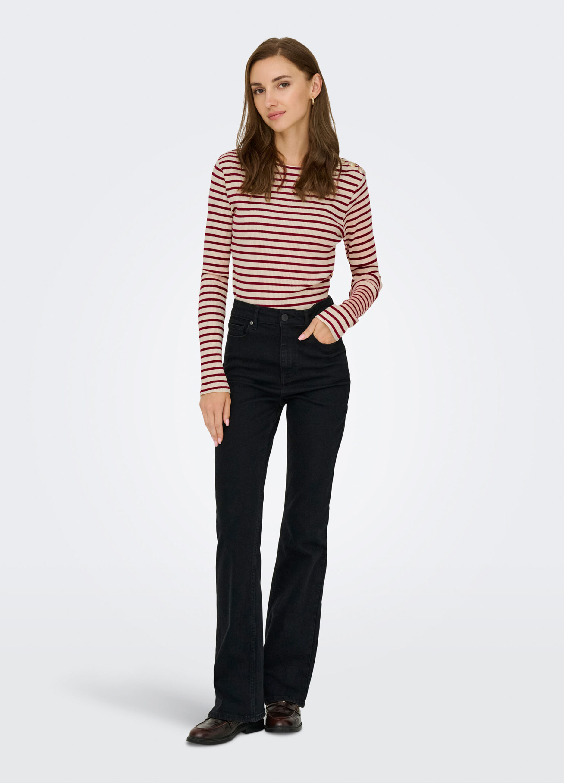 T-shirt a righe donna_2