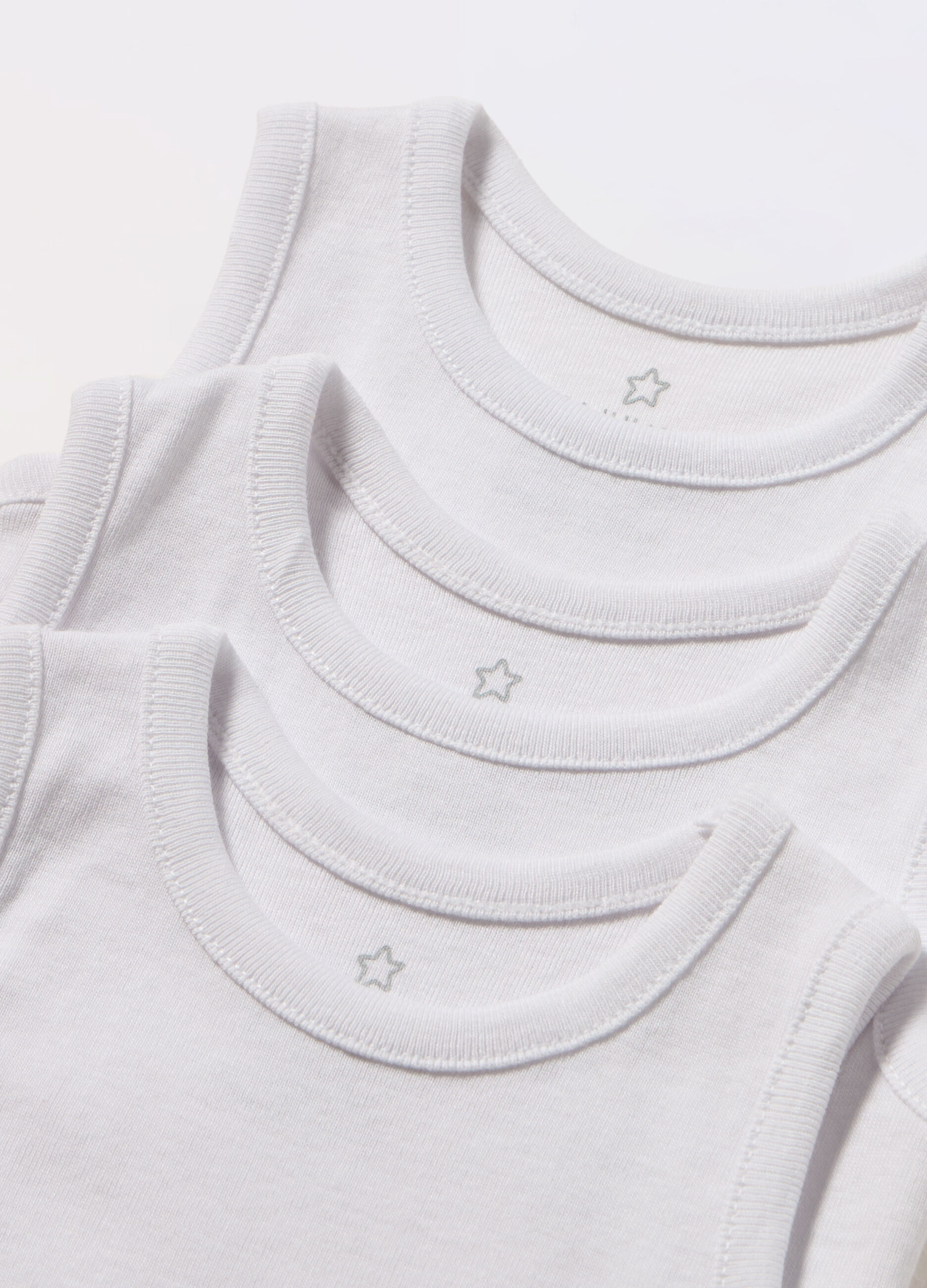 Pack 3 body in puro cotone neonato
