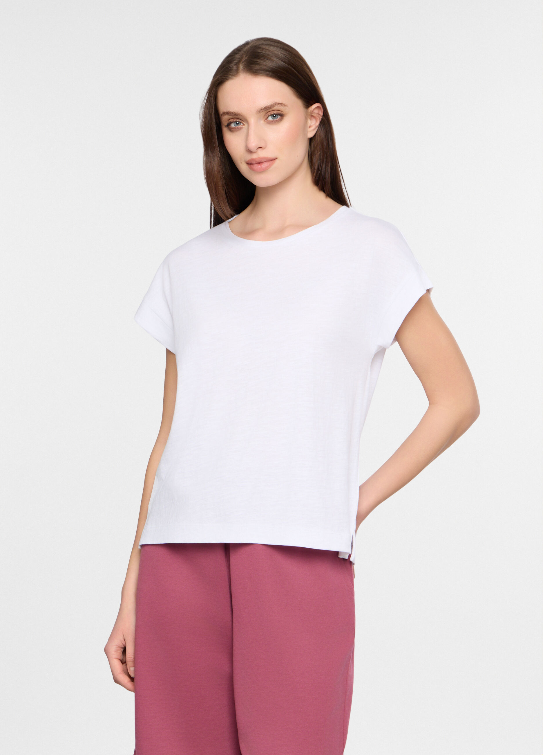 T-shirt girocollo donna_0