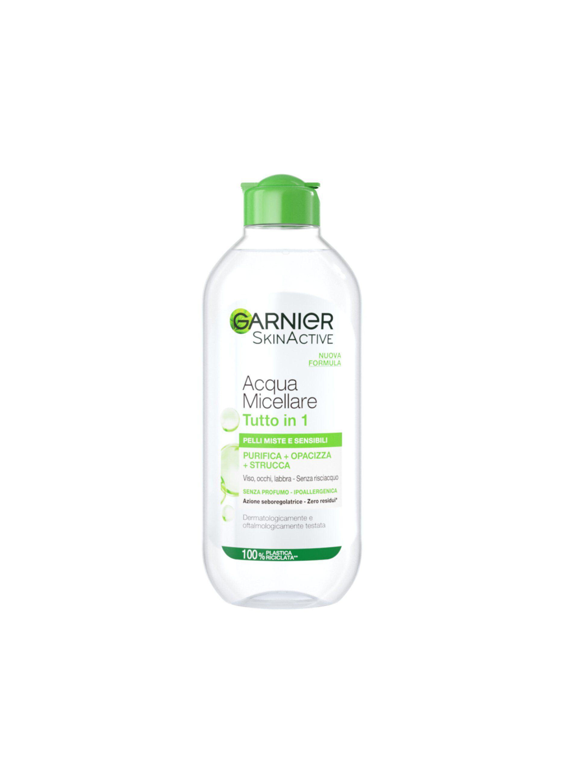 Garnier Acqua Micellare Pelli Miste e Sensibili, Strucca, Purifica ed Opacizza la Pelle Senza Risciacquo, 400 ml._0