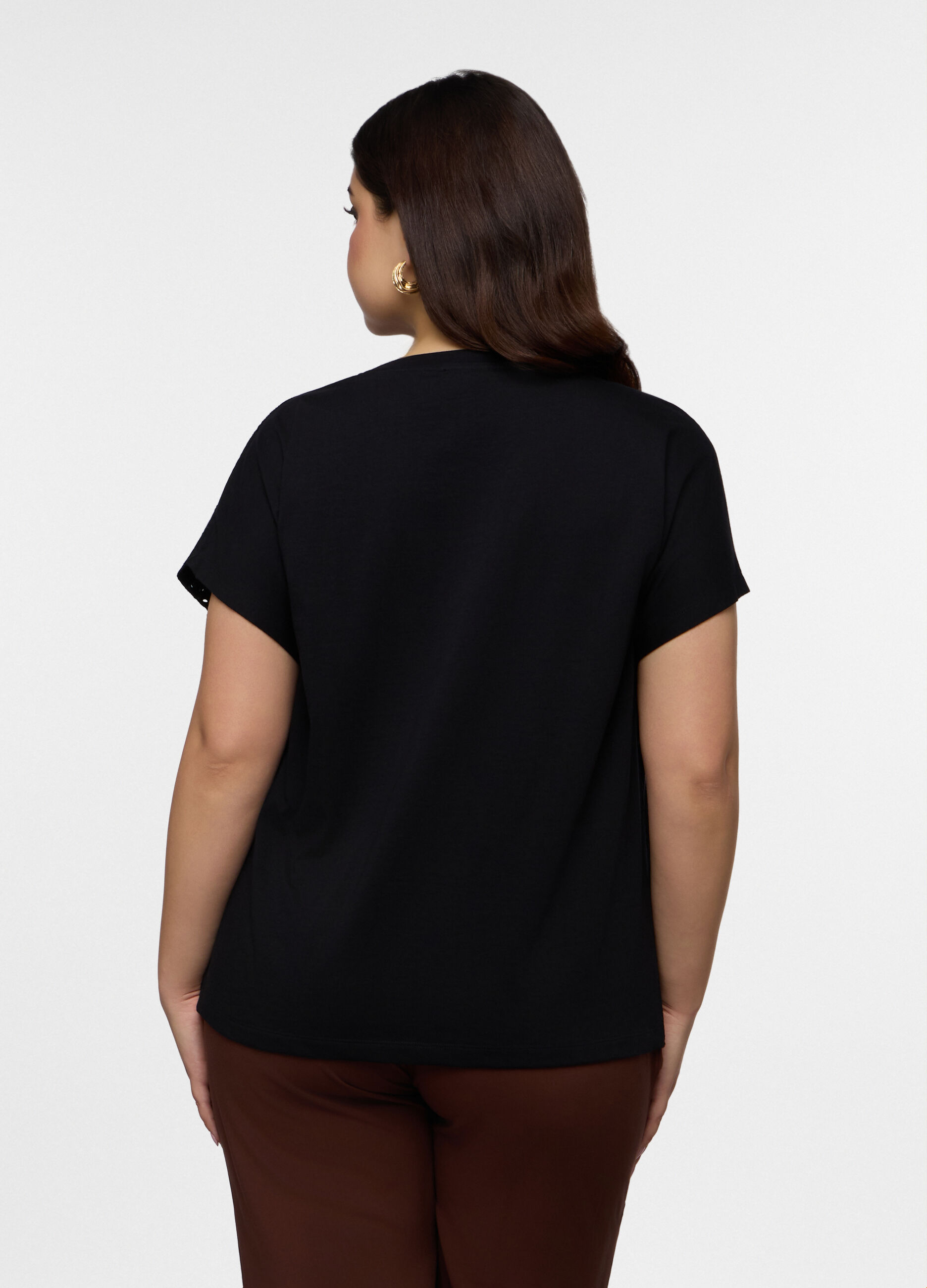 T-shirt girocollo donna curvy_1