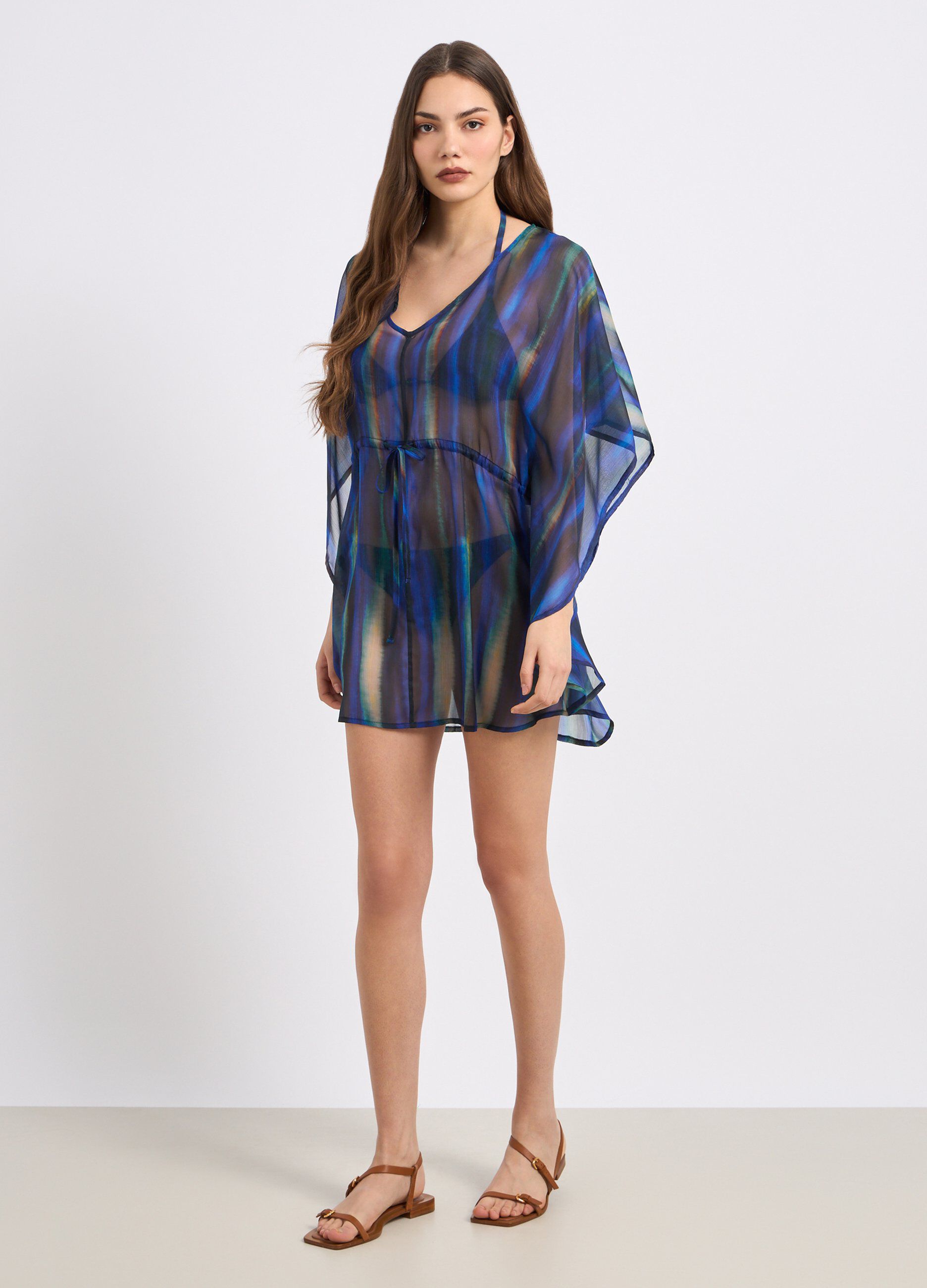 Copricostume in chiffon donna