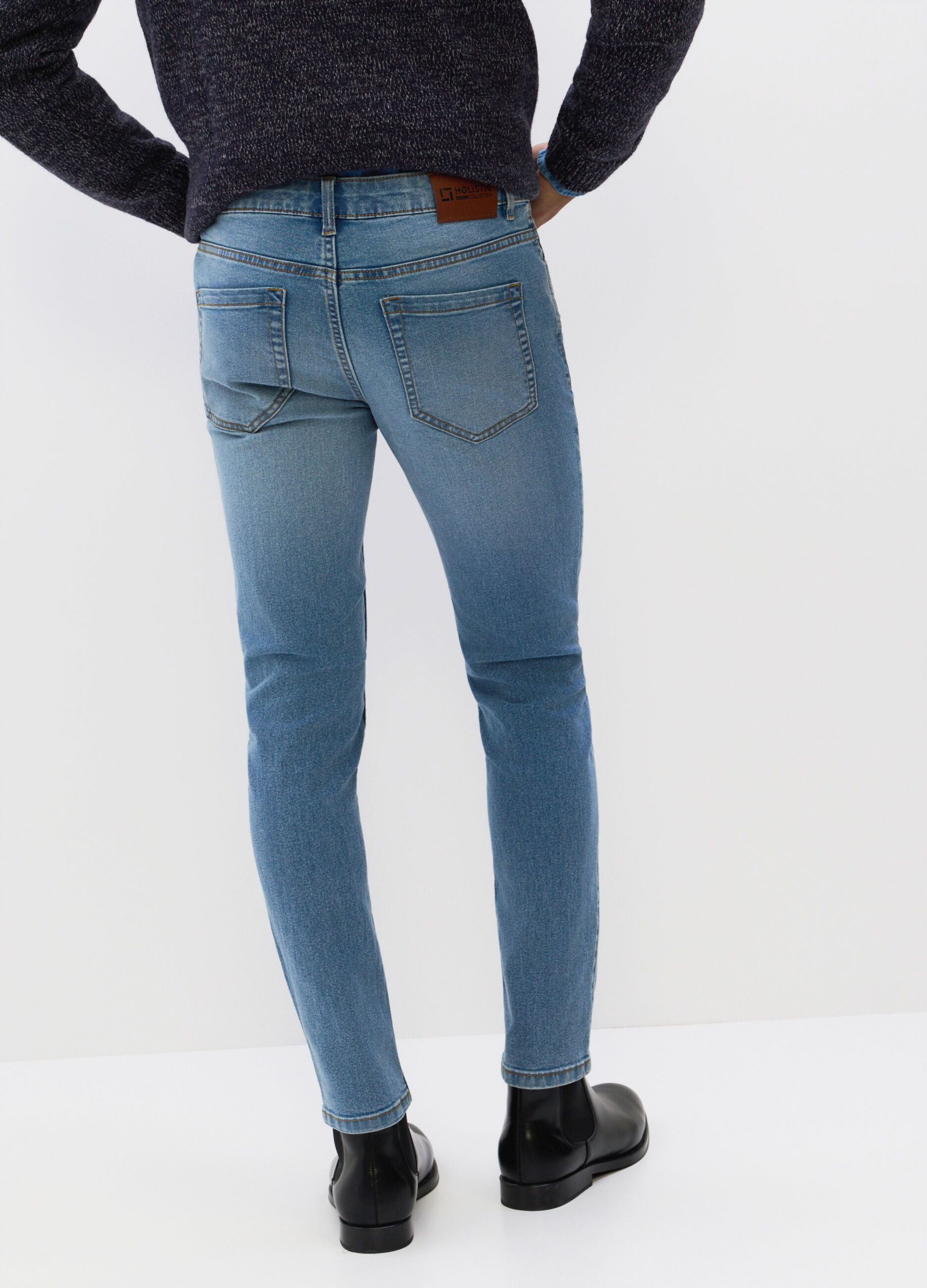Jeans skinny fit in denim stretch uomo_1