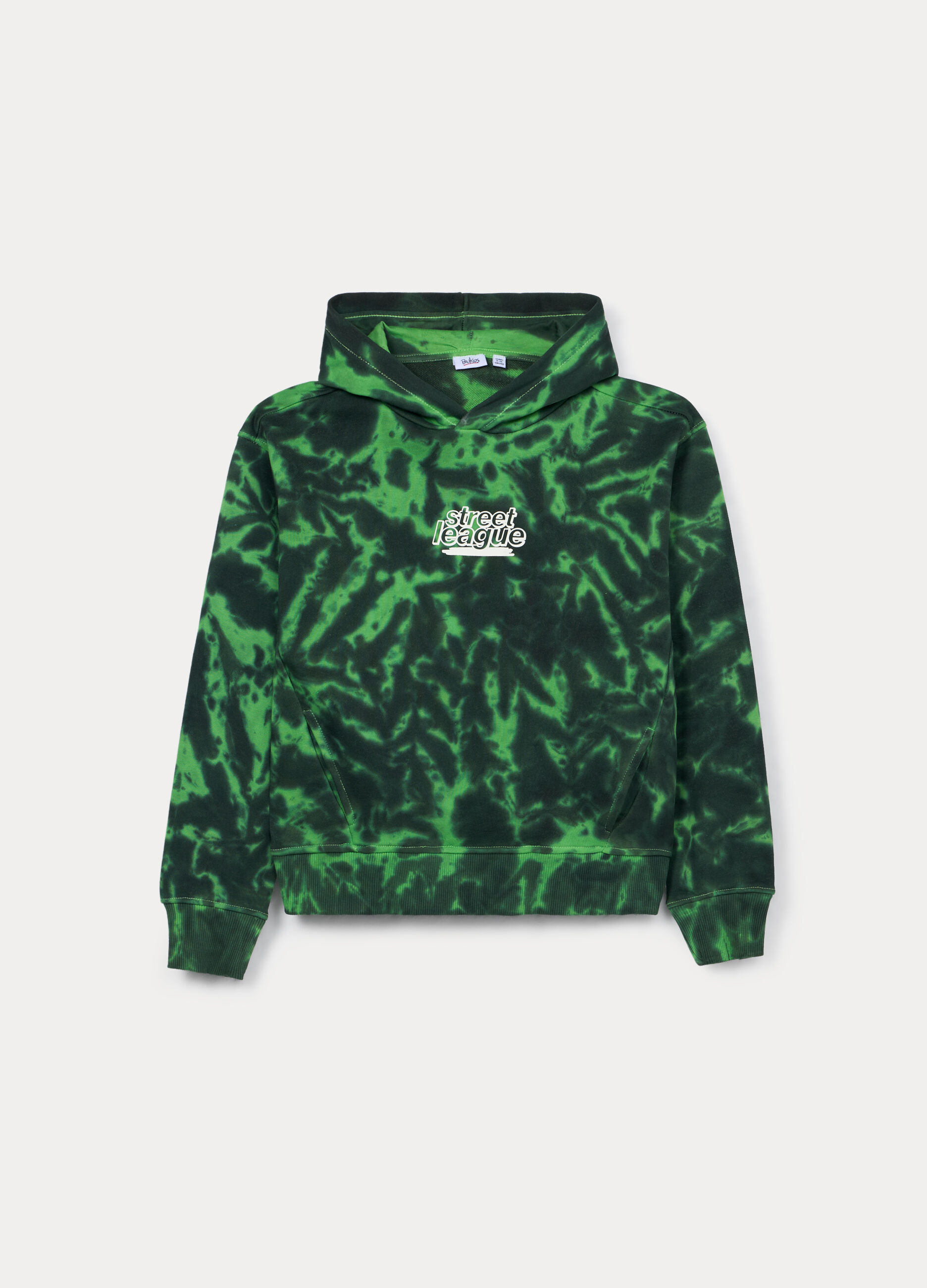 Felpa con cappuccio in french terry misto cotone ragazzo_0