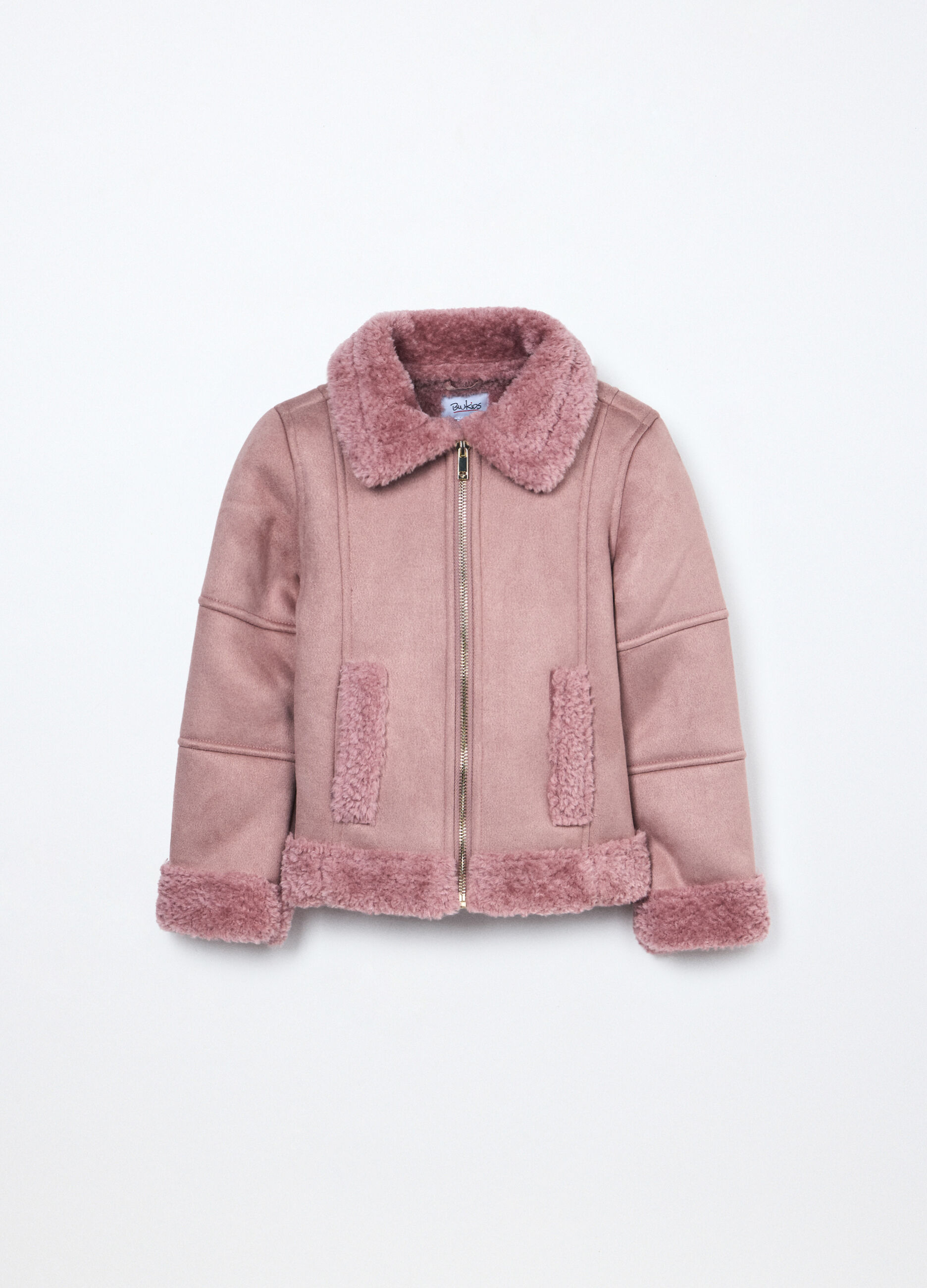 Eco montone full zip bambina_0