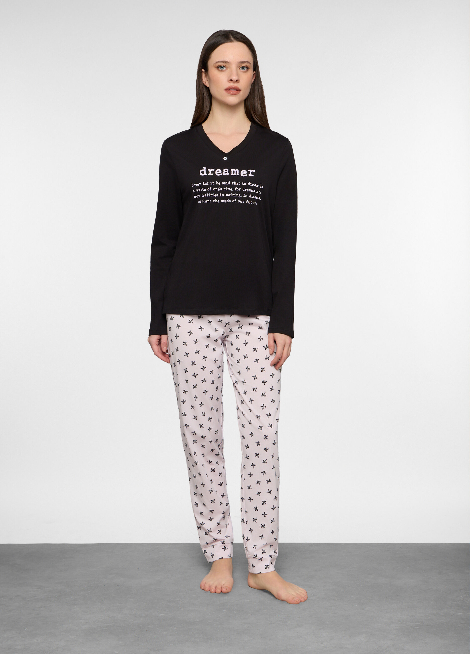 Set pigiama in jersey donna_0