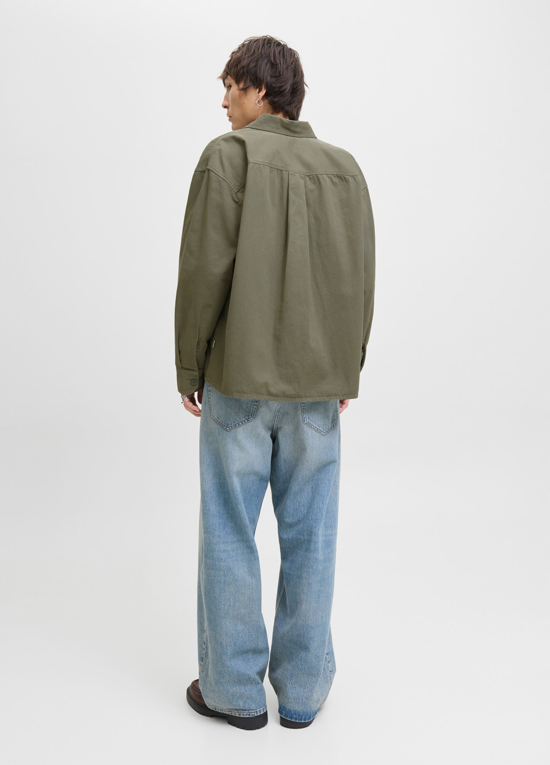 Camicia in tela di cotone uomo_2