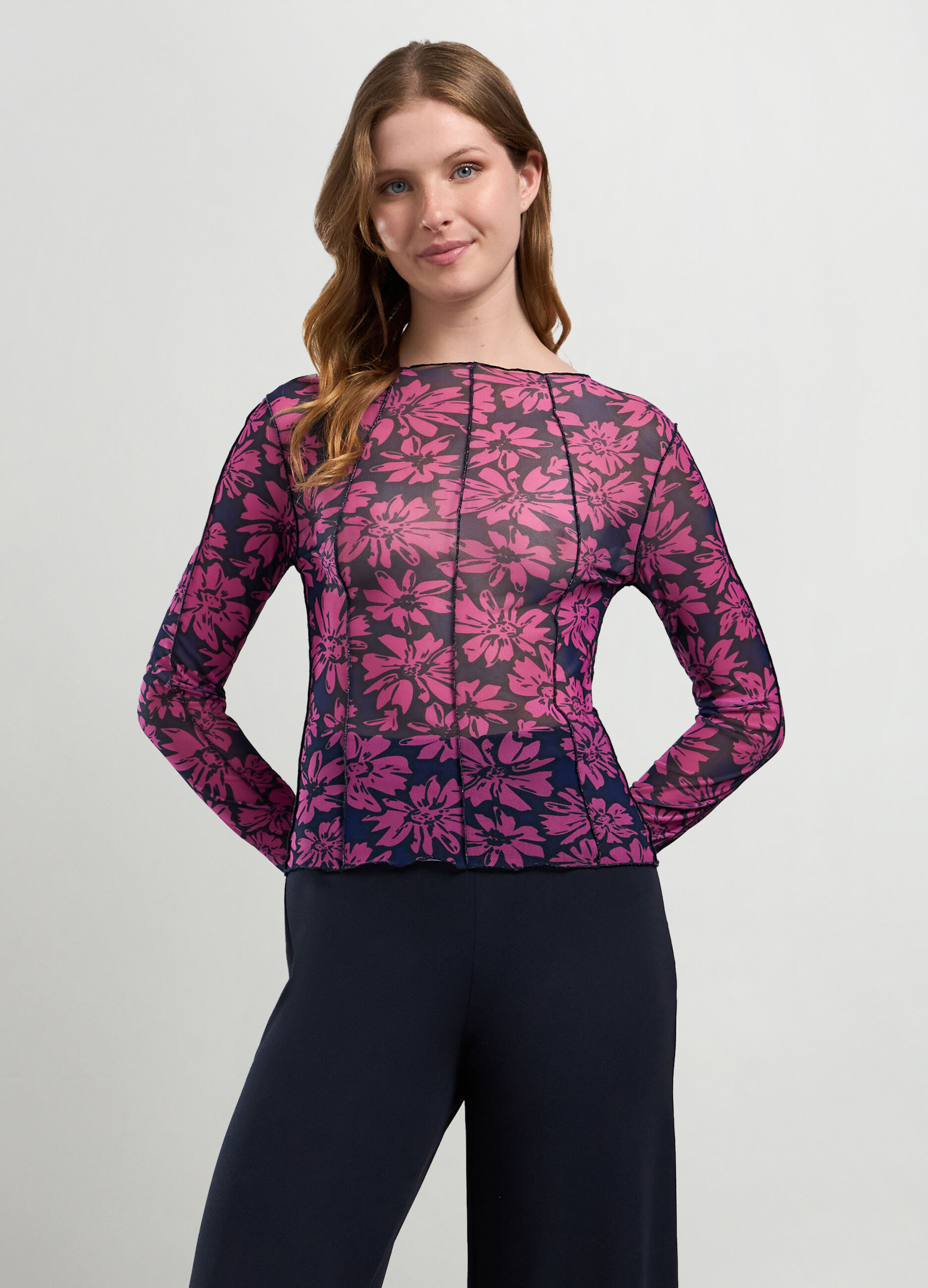 T-shirt a maniche lunghe donna_0