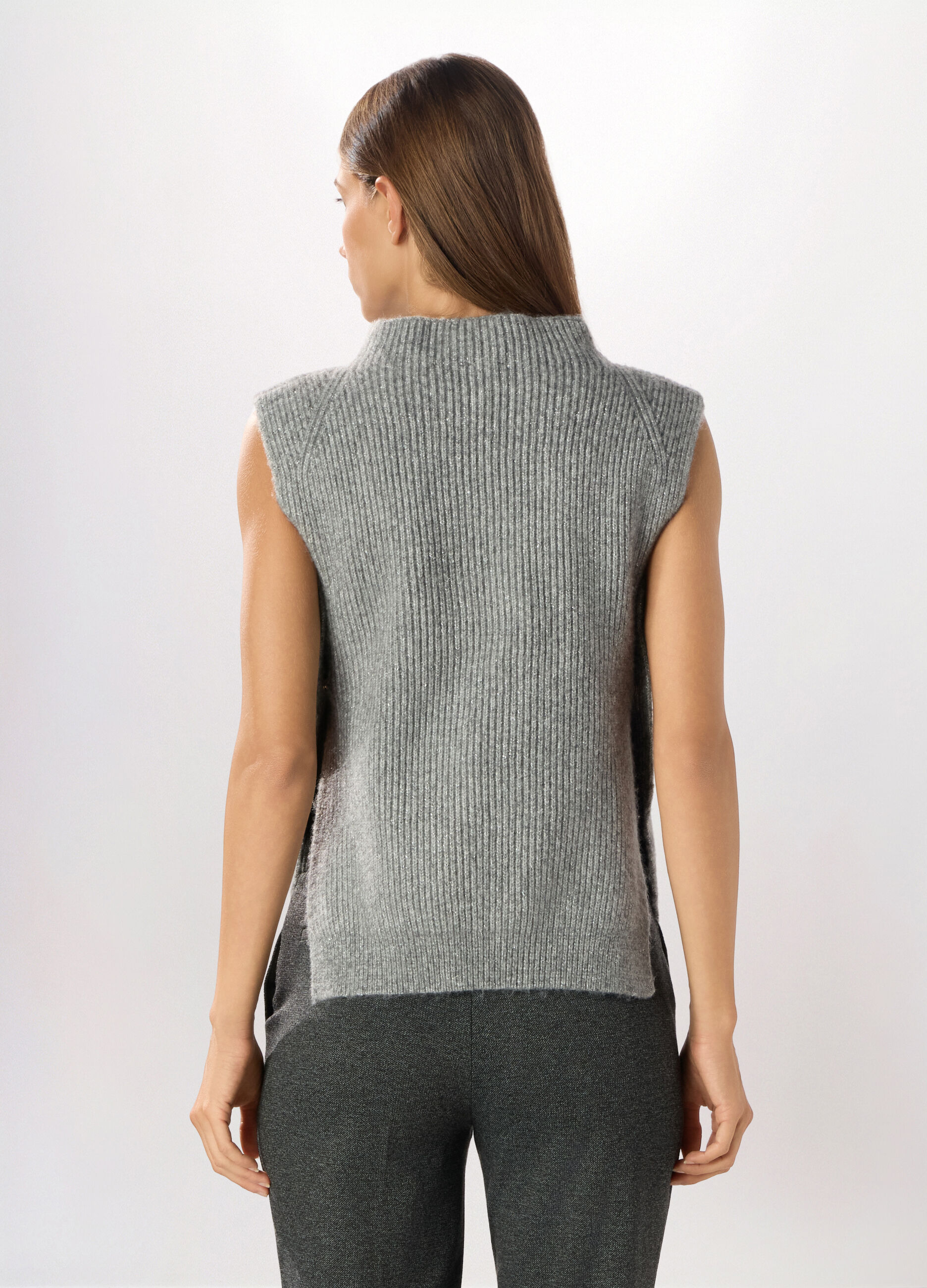 Gilet tricot misto lana donna_1